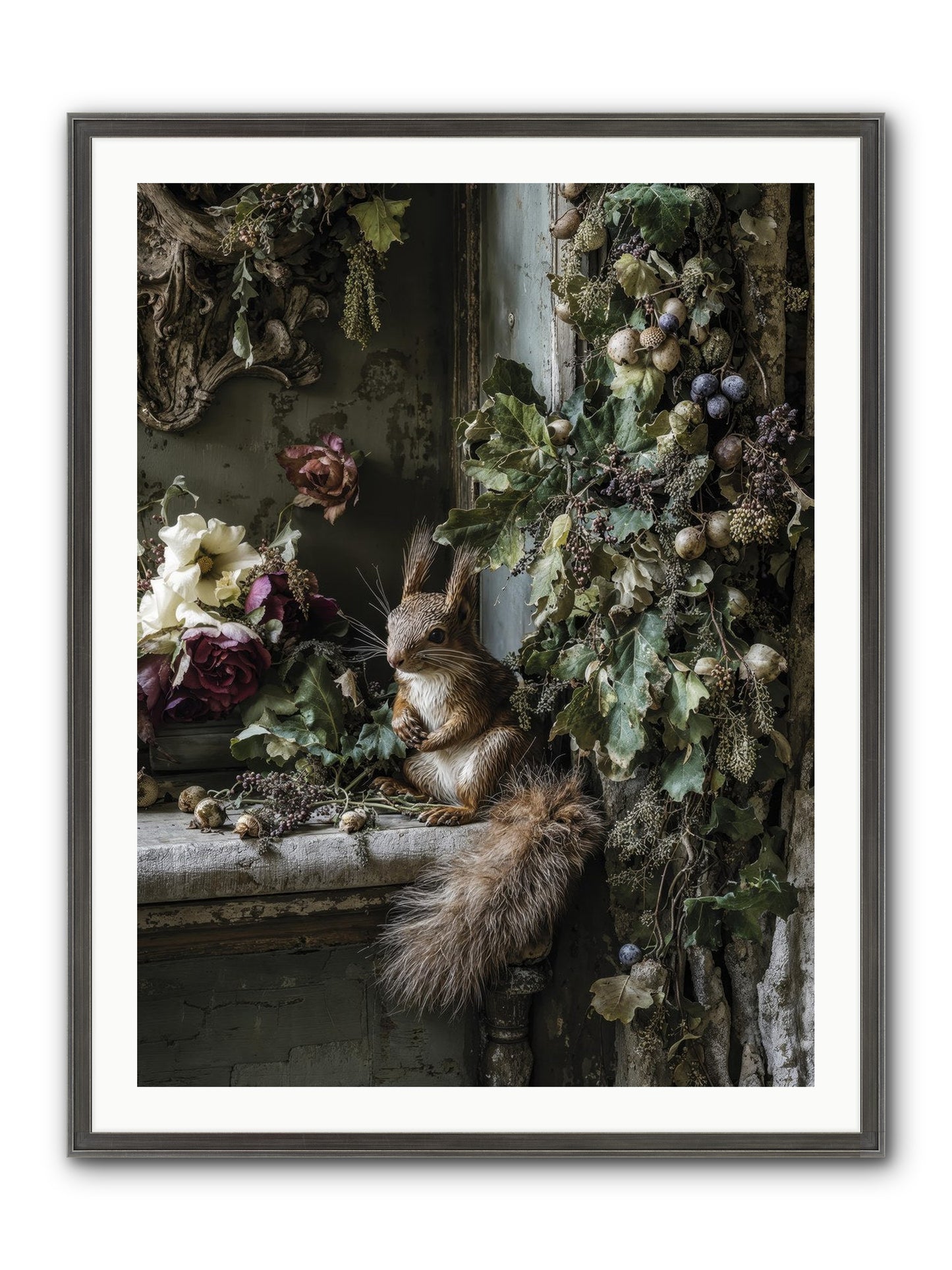 Aesop Framed Print - Slimwoods Black/Silver 30x40