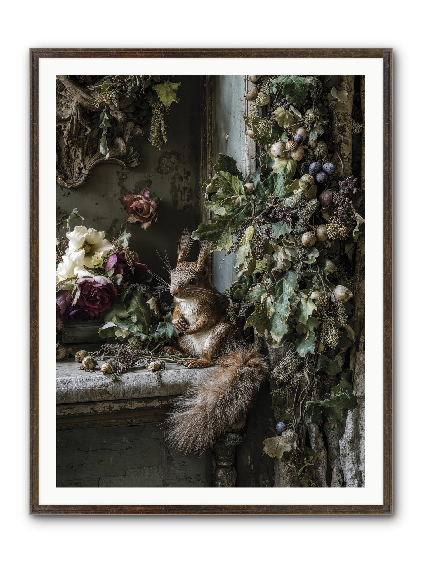 Aesop Framed Print - Slimwoods Black/Gold 36x48