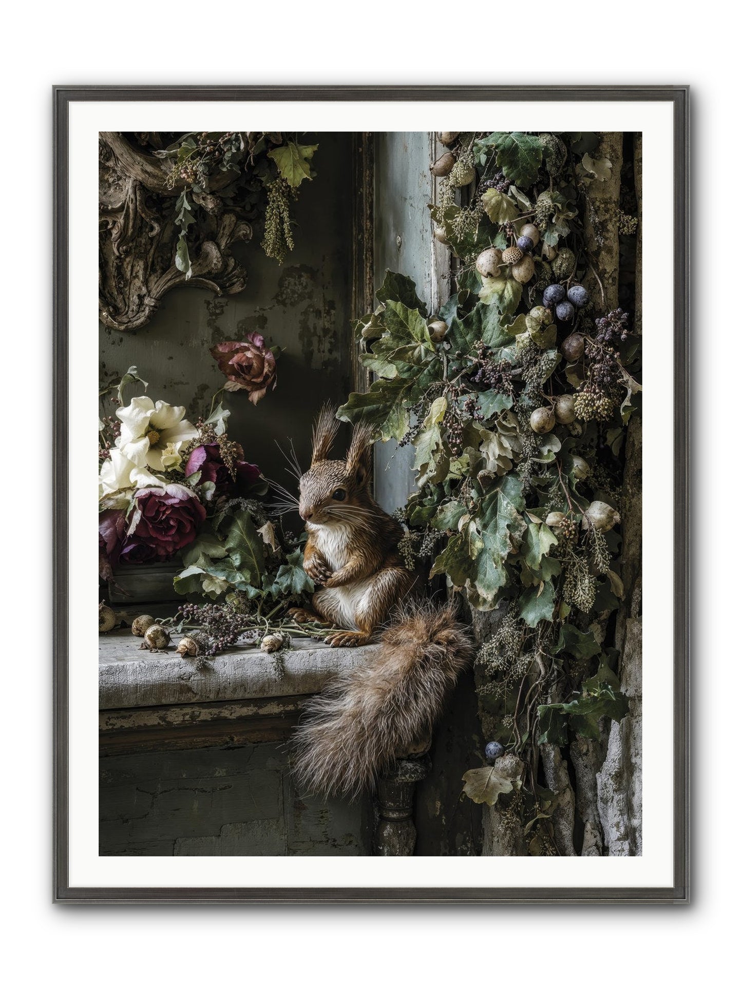 Aesop Framed Print - Slimwoods Black/Silver 36x48