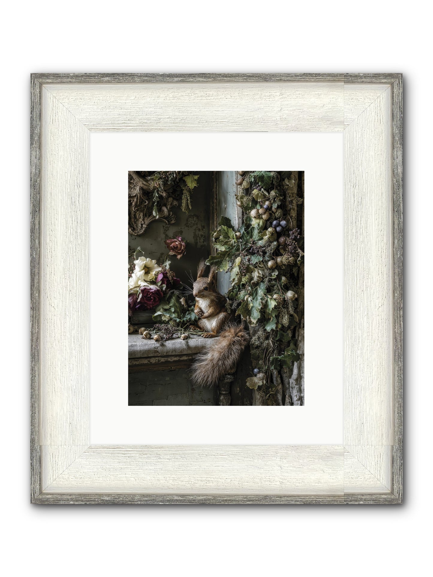 Aesop Framed Print - Driftwood White 9x12