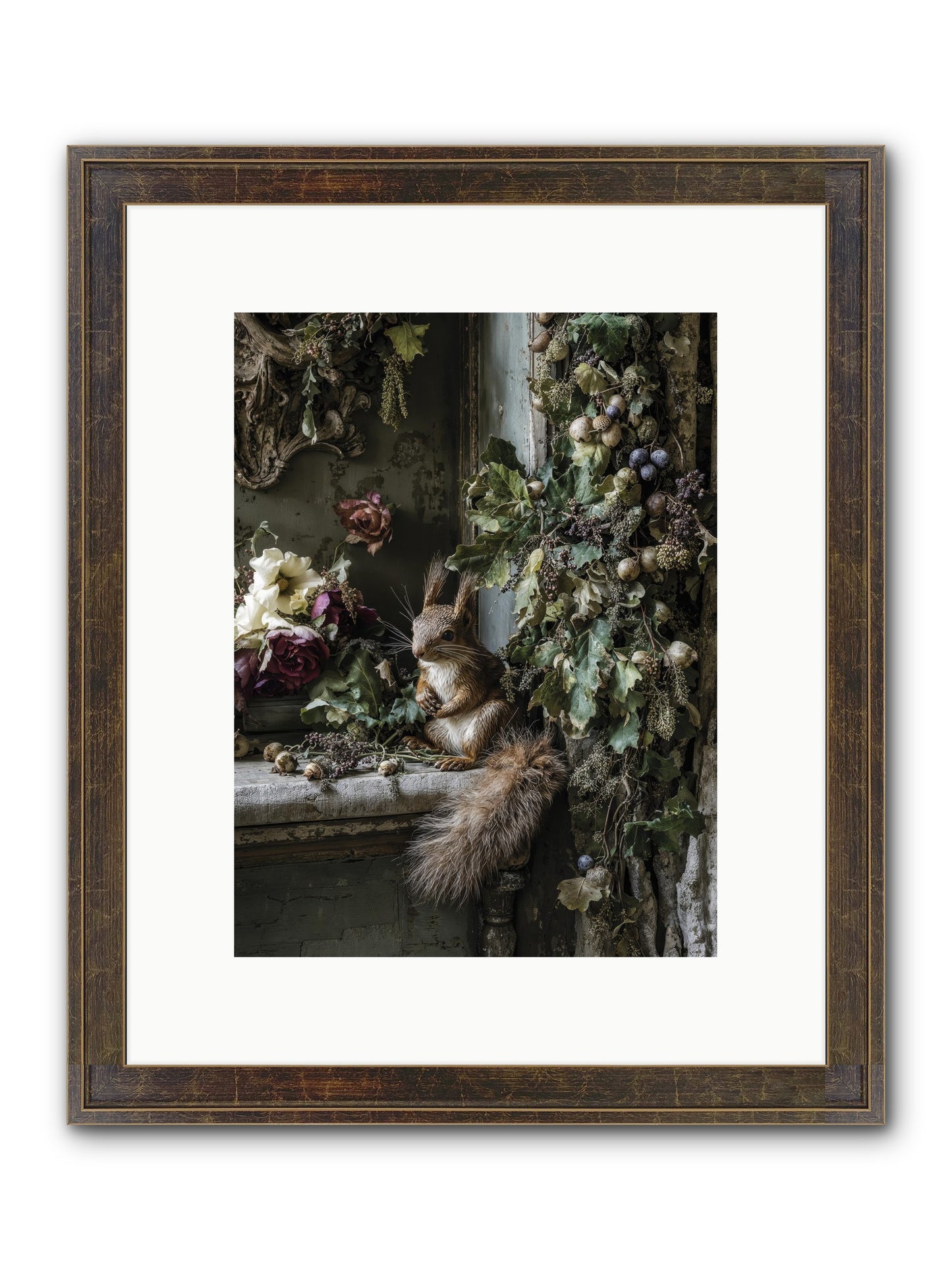 Aesop Framed Print - Slimwoods Black/Gold 9x12