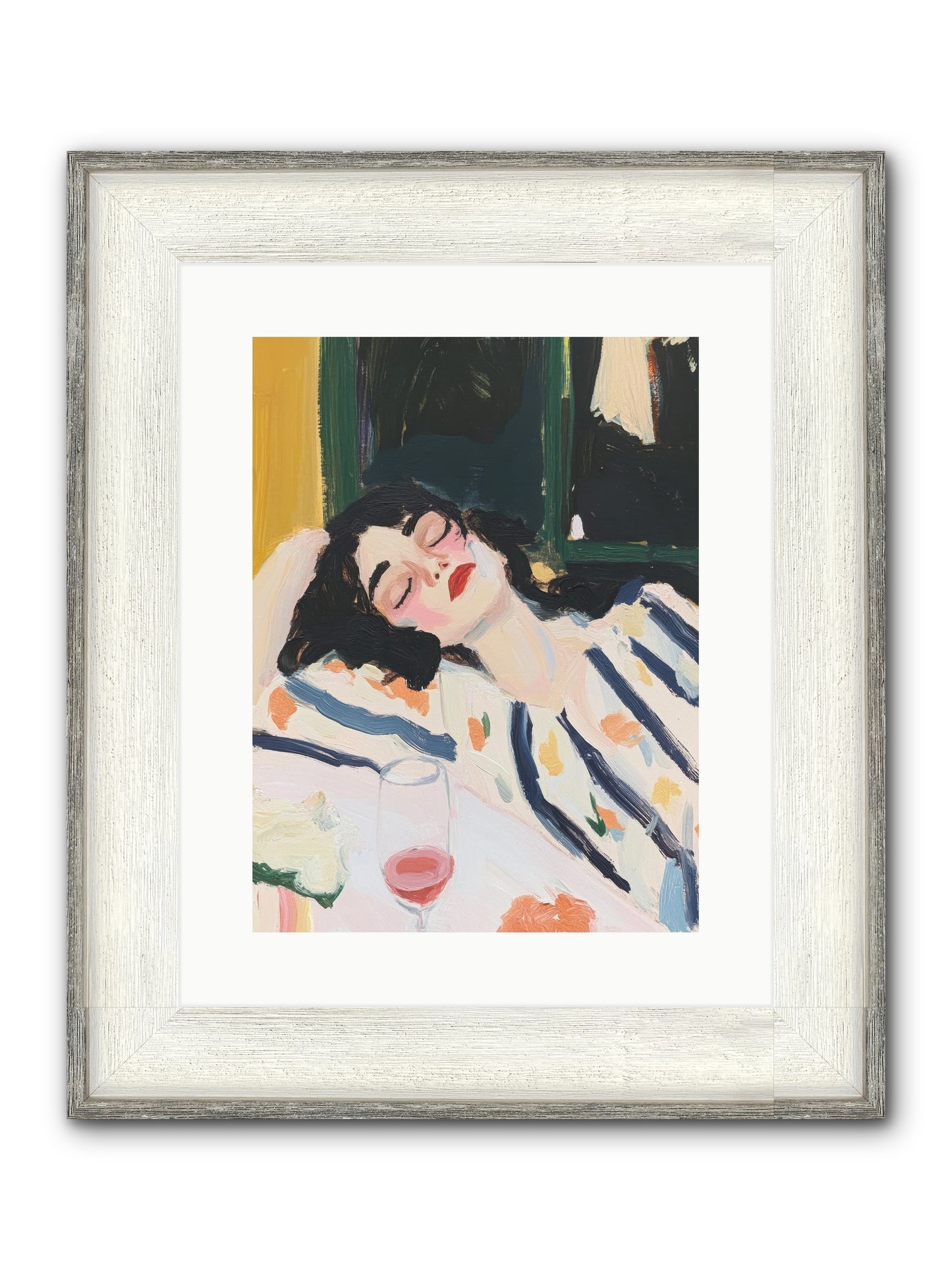 Aesthetic Grace Framed Print - Driftwood White 12x16
