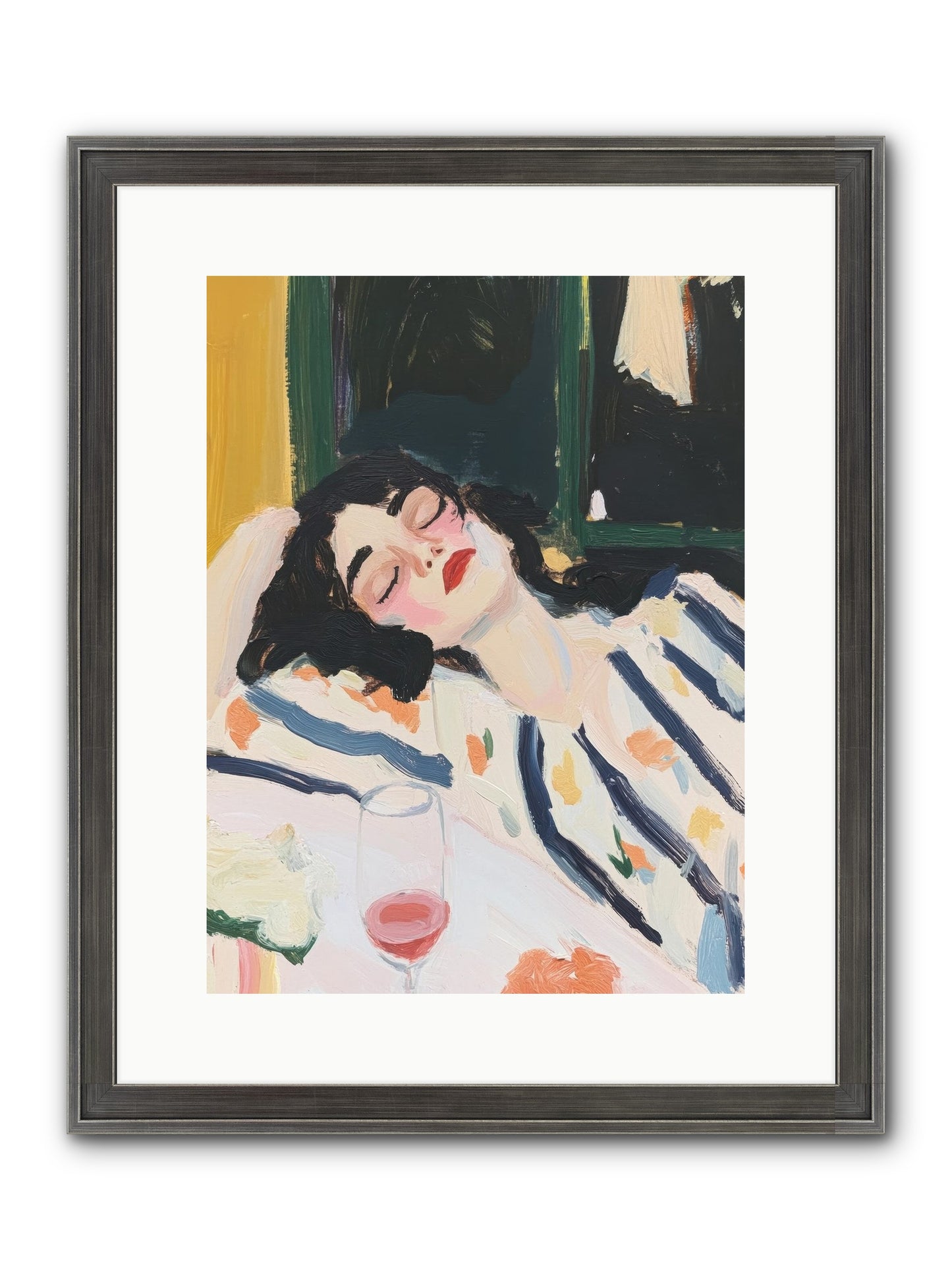Aesthetic Grace Framed Print - Slimwoods Black/Silver 12x16