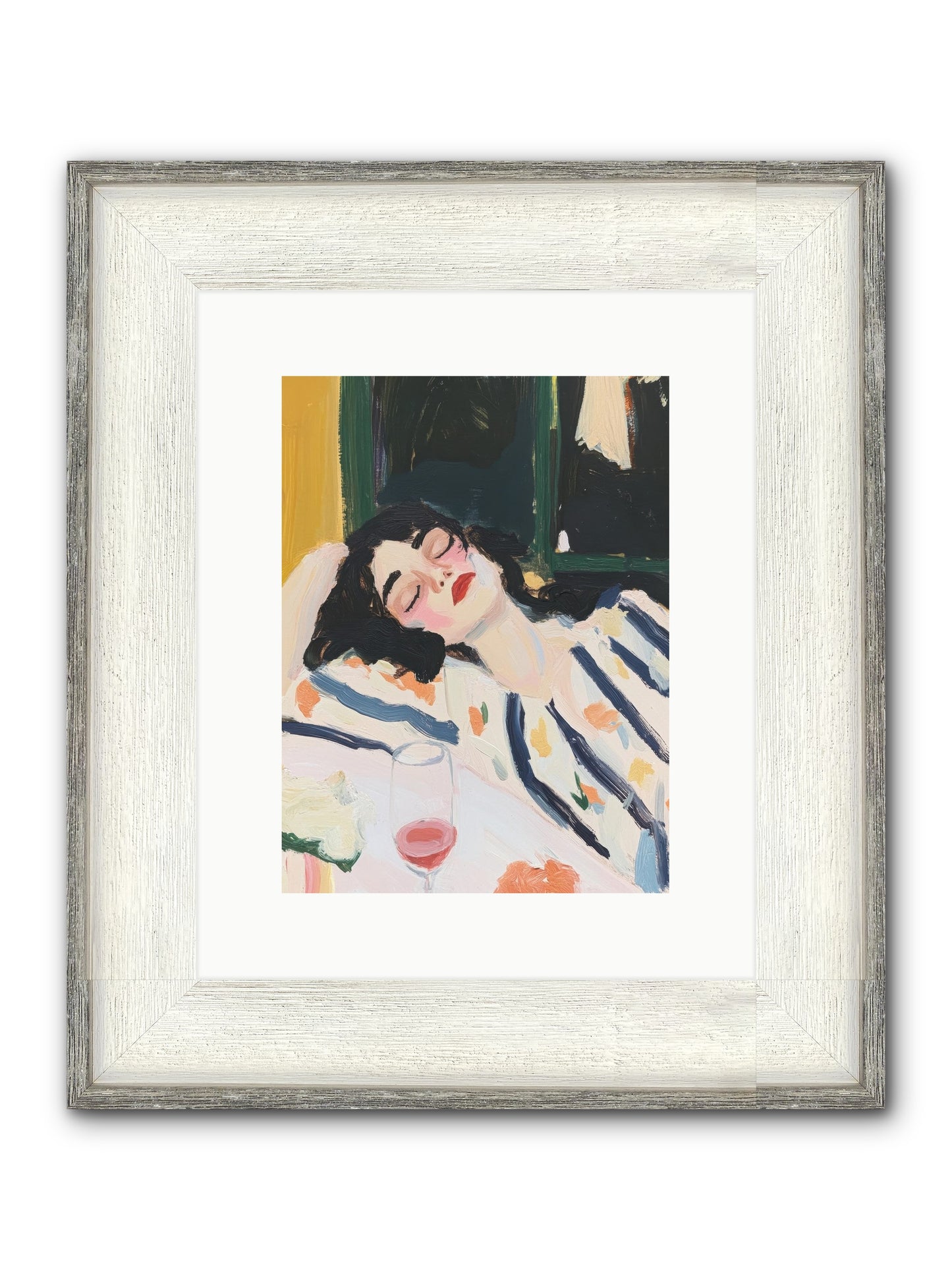 Aesthetic Grace Framed Print - Driftwood White 9x12