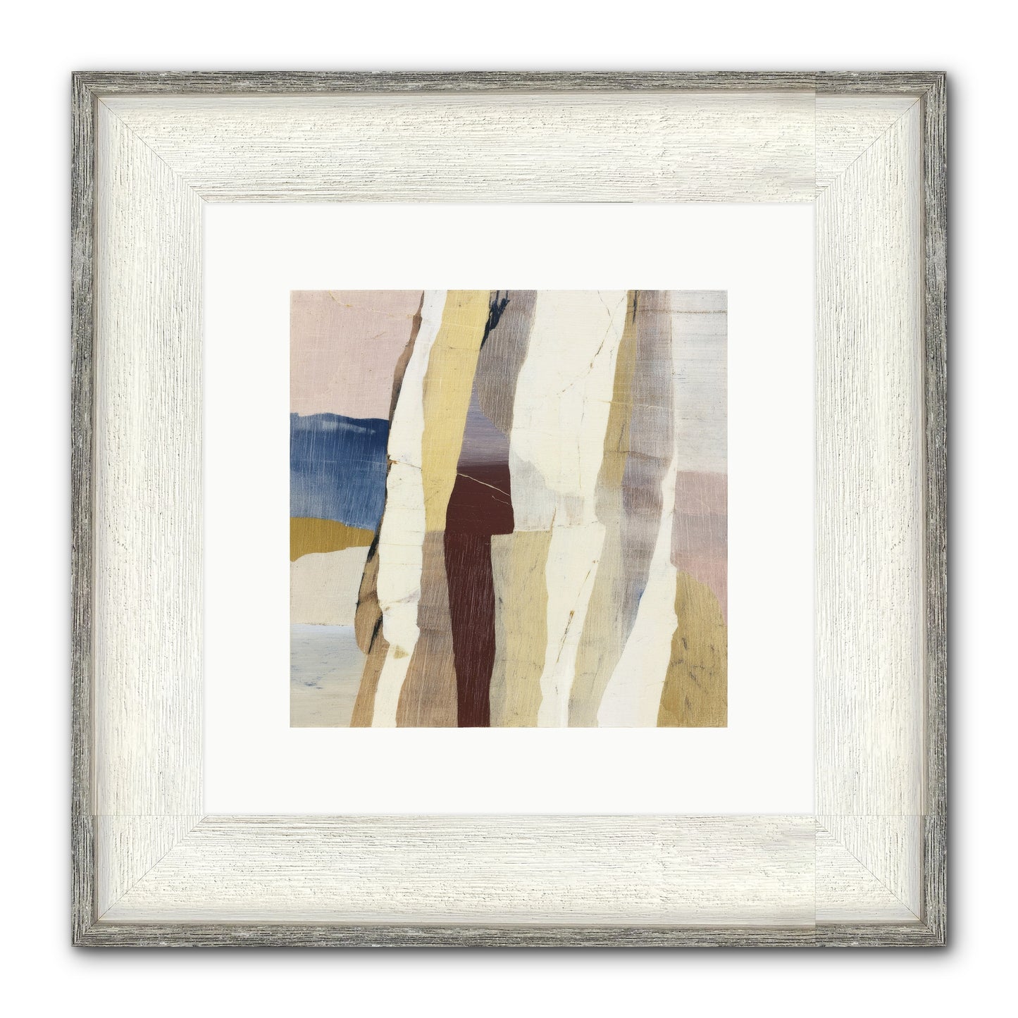 Aether No.1 Framed Print - Driftwood White 10x10
