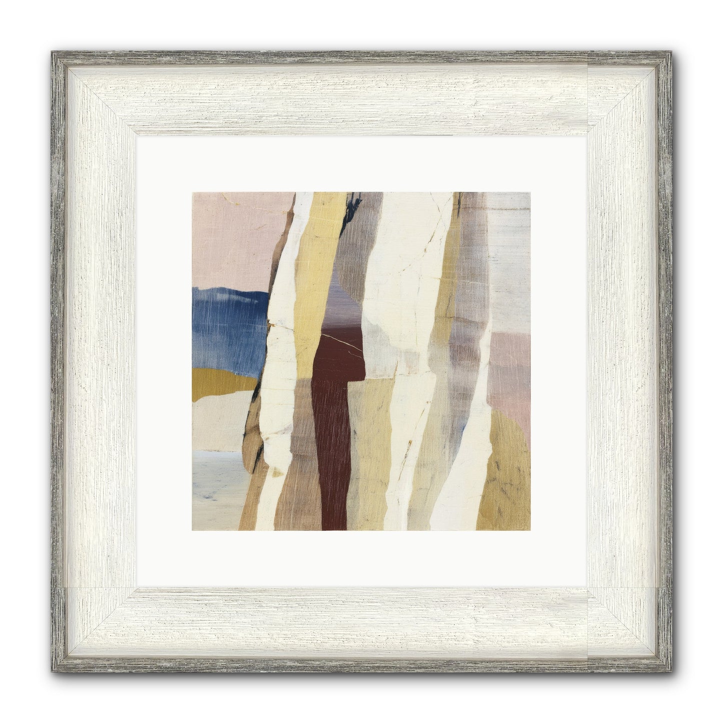 Aether No.1 Framed Print - Driftwood White 12x12