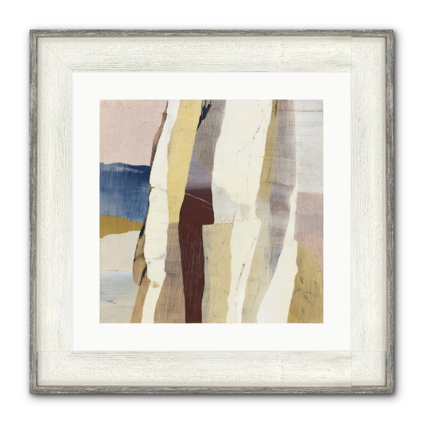 Aether No.1 Framed Print - Driftwood White 16x16