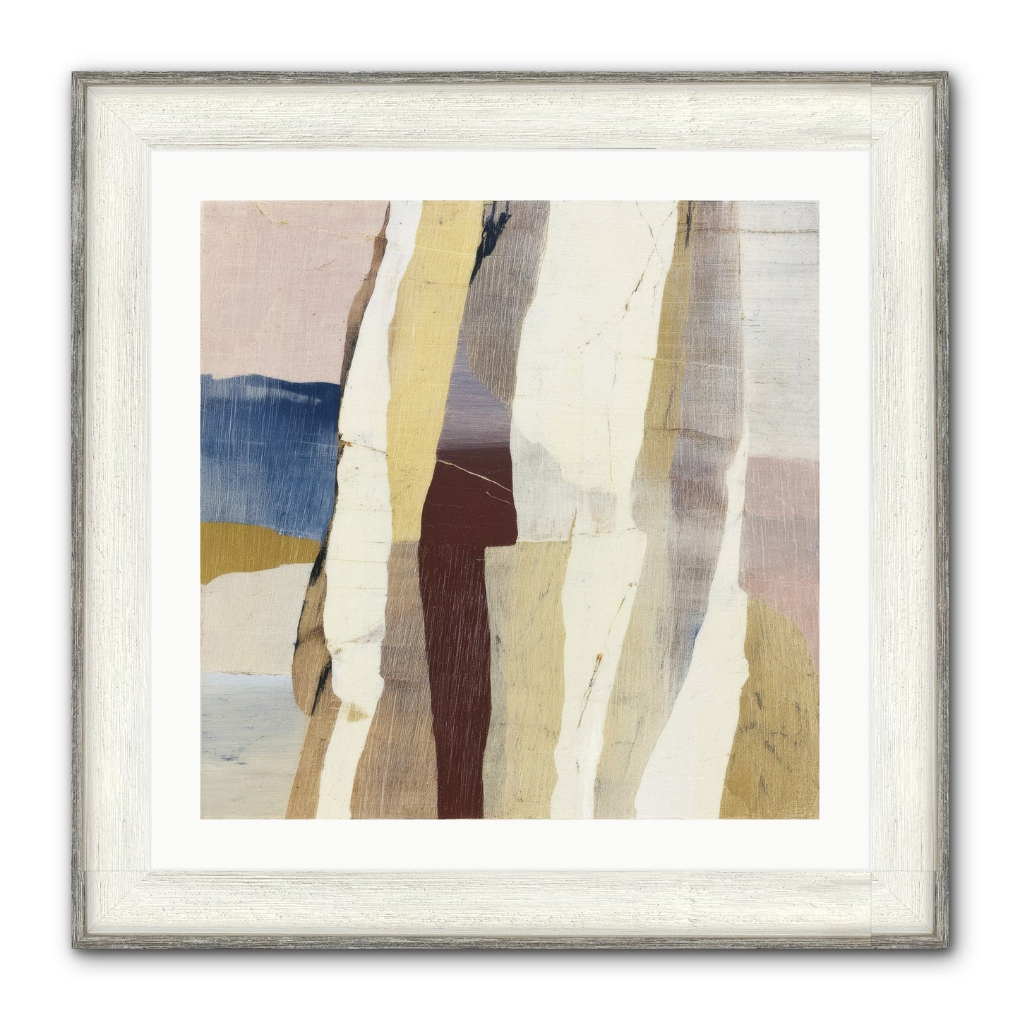 Aether No.1 Framed Print - Driftwood White 24x24