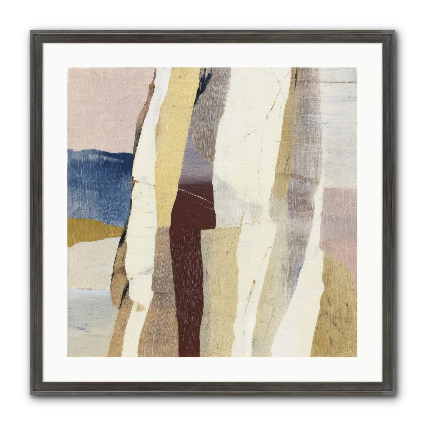Aether No.1 Framed Print - Slimwoods Black/Silver 24x24