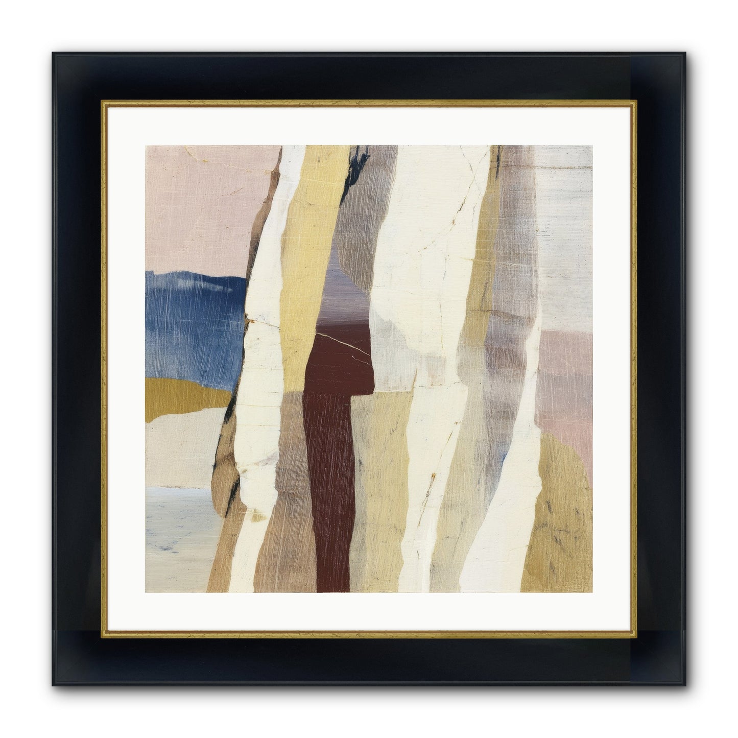Aether No.1 Framed Print - Wide Black w/Gold 24x24