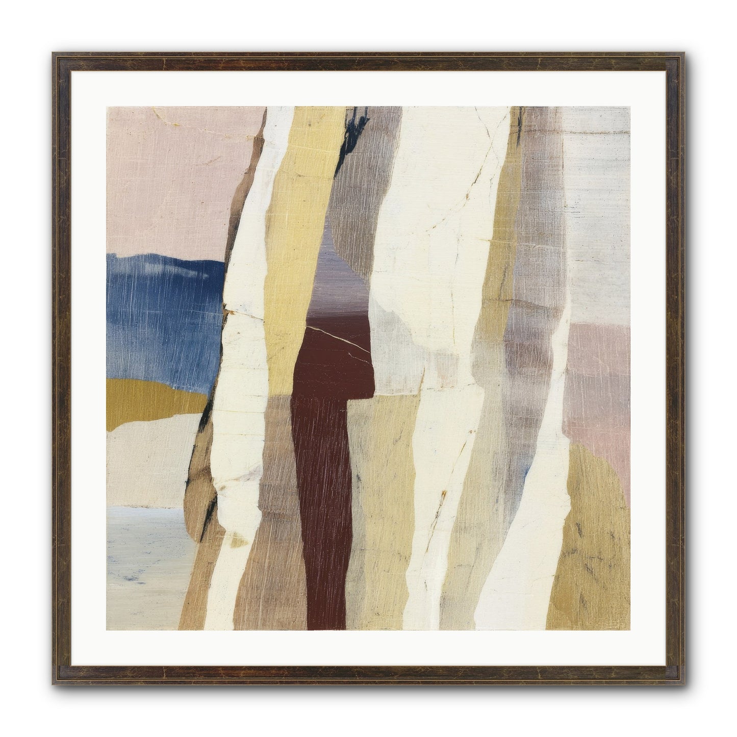 Aether No.1 Framed Print - Slimwoods Black/Gold 30x30