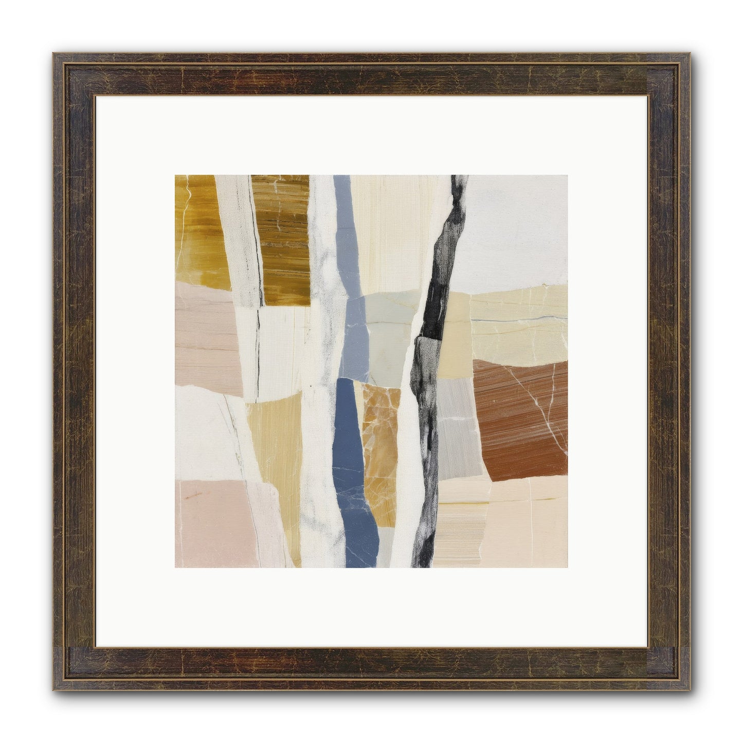 Aether No.2 Framed Print - Slimwoods Black/Gold 10x10