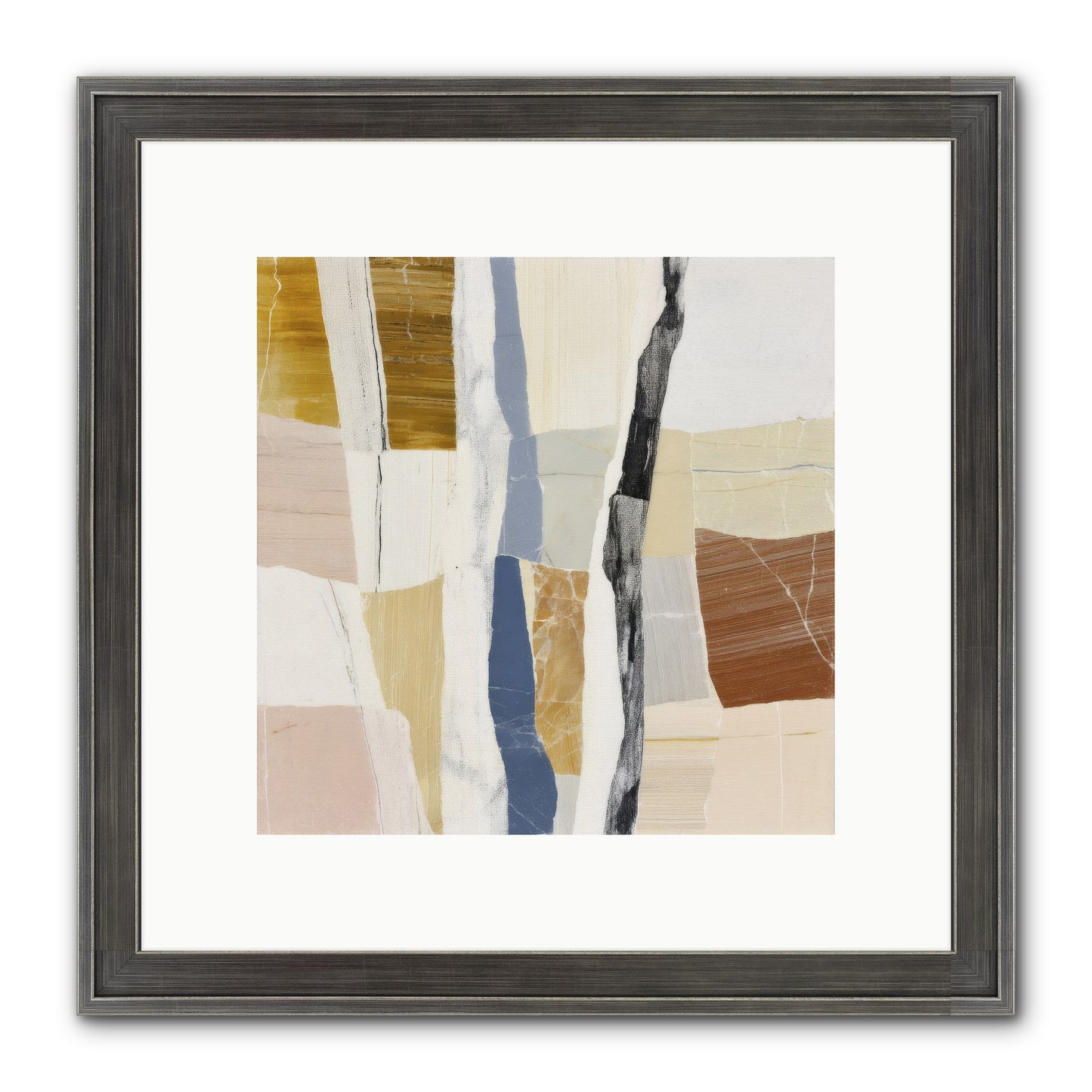 Aether No.2 Framed Print - Slimwoods Black/Silver 10x10