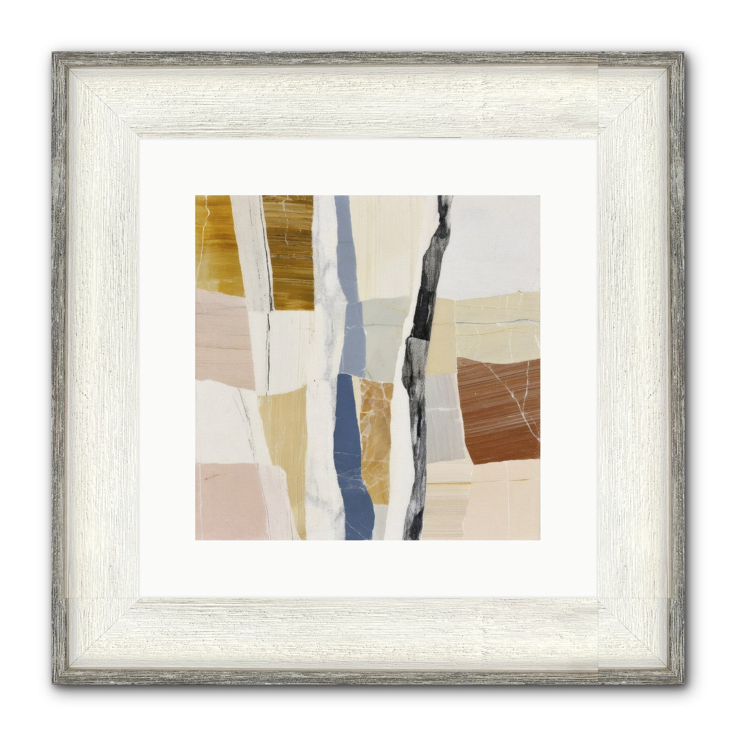 Aether No.2 Framed Print - Driftwood White 12x12
