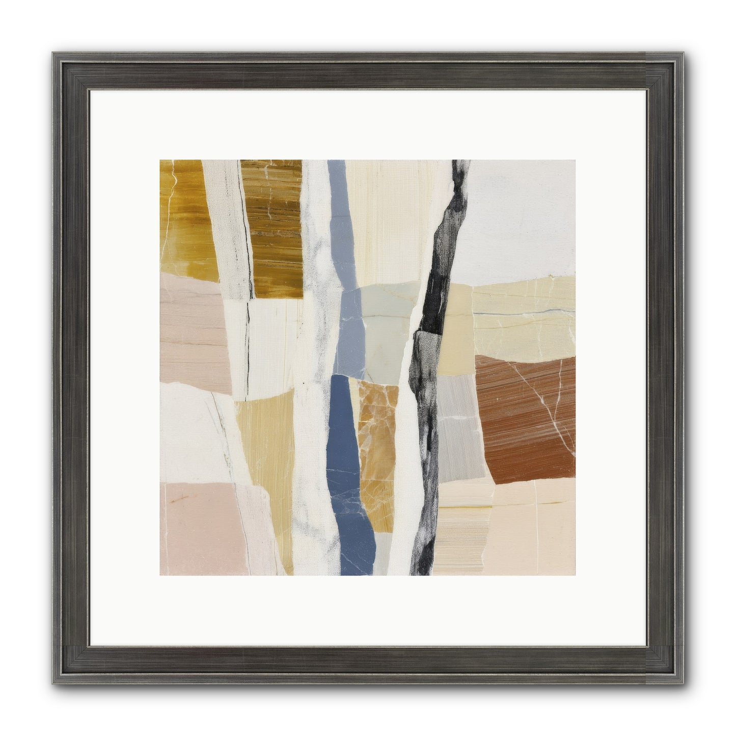 Aether No.2 Framed Print - Slimwoods Black/Silver 12x12