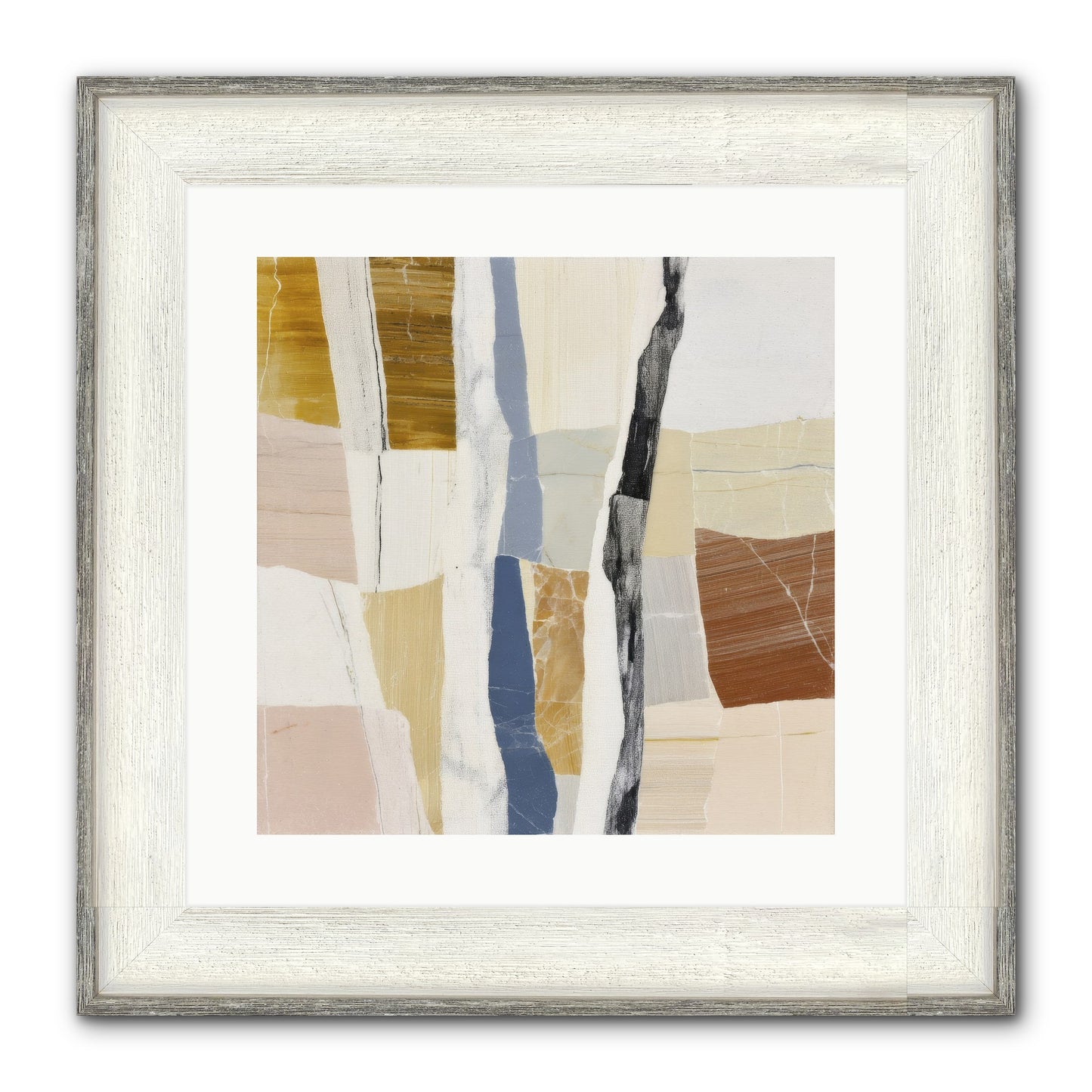 Aether No.2 Framed Print - Driftwood White 16x16