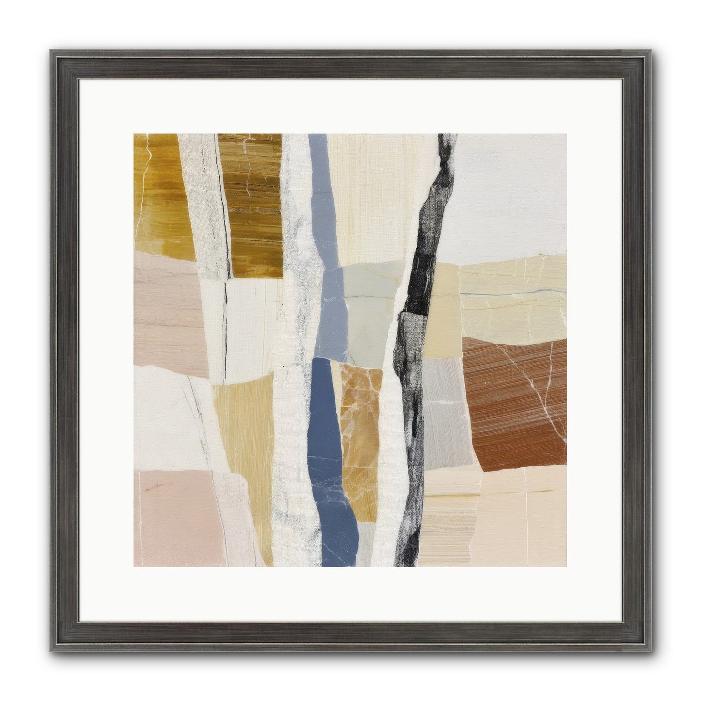 Aether No.2 Framed Print - Slimwoods Black/Silver 16x16