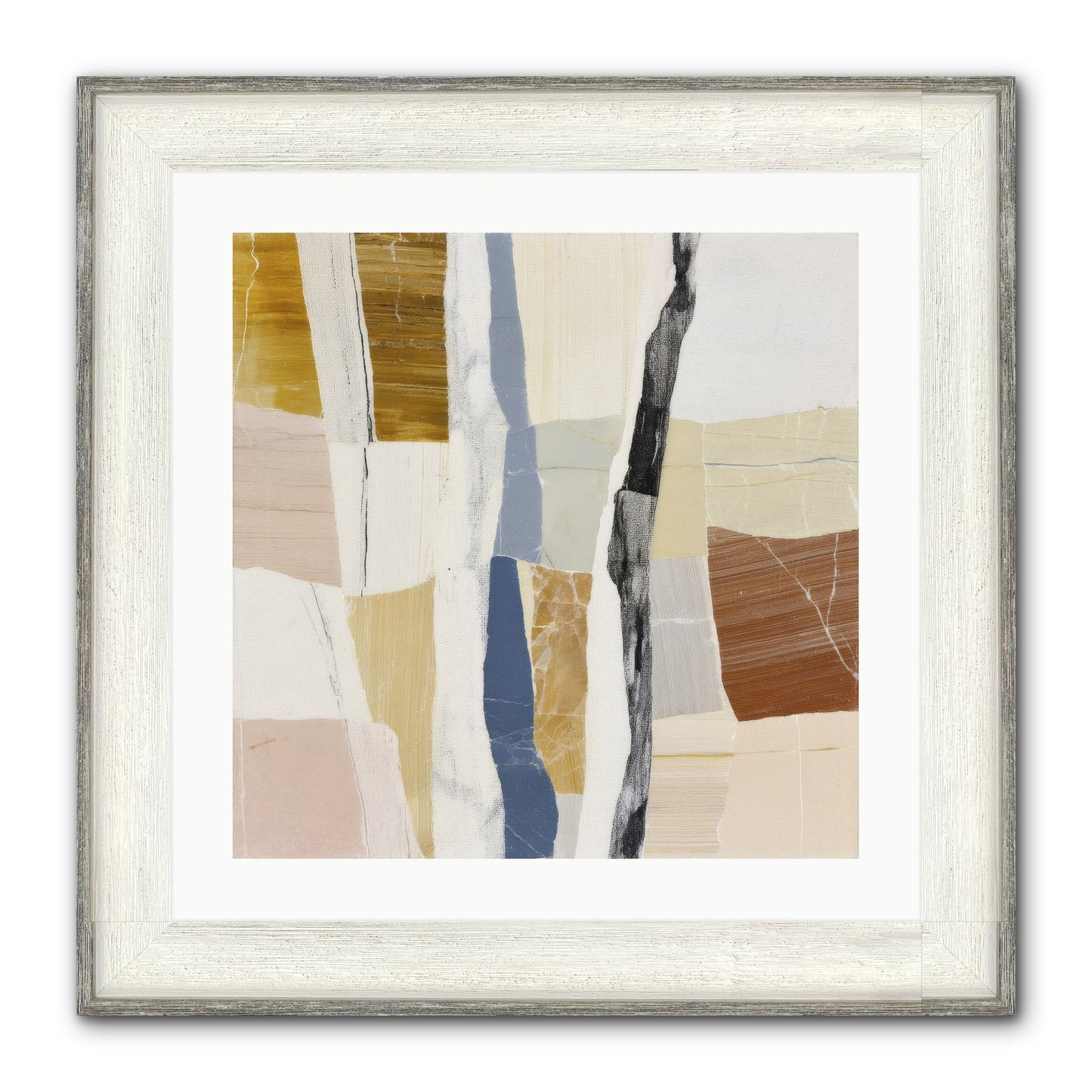 Aether No.2 Framed Print - Driftwood White 20x20