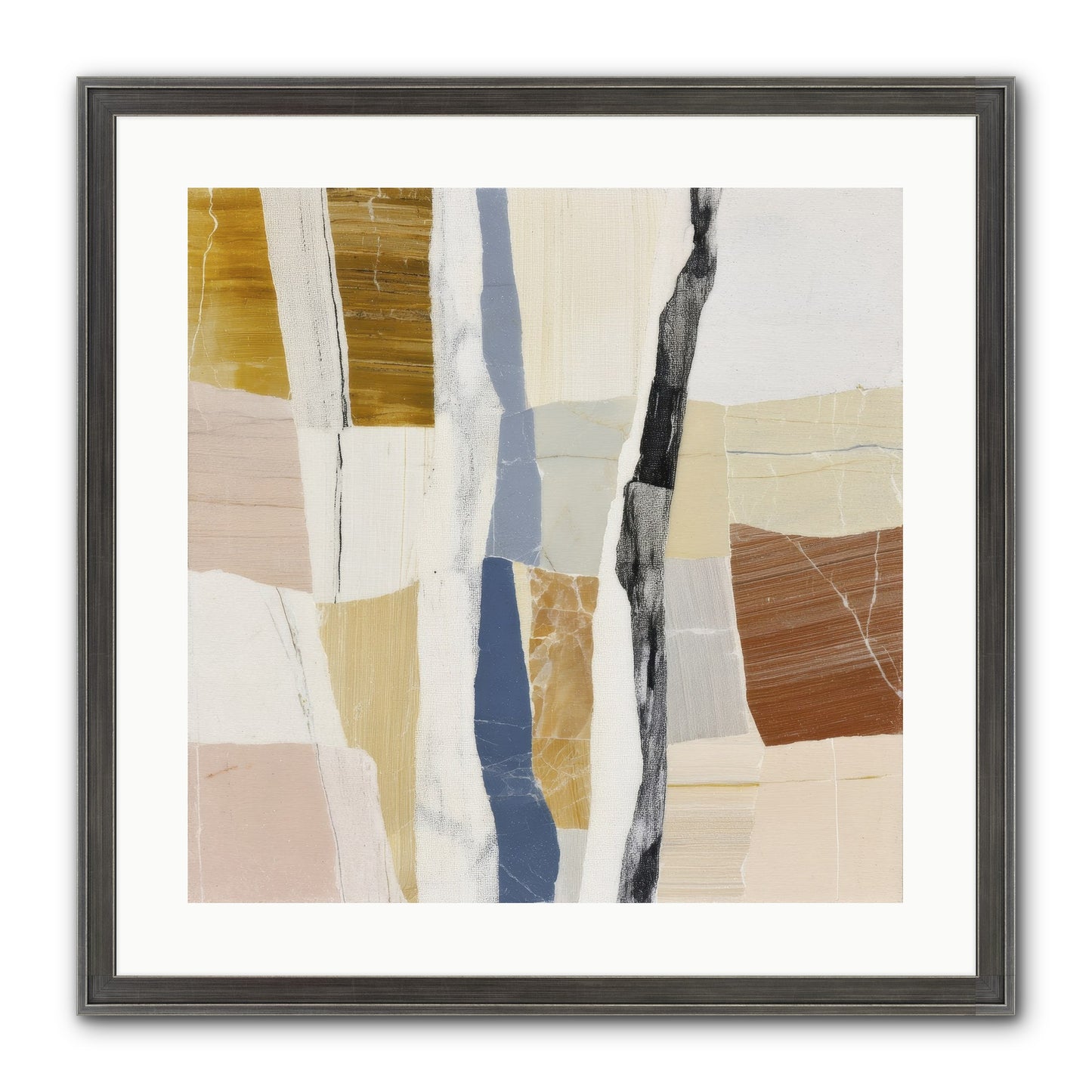 Aether No.2 Framed Print - Slimwoods Black/Silver 20x20