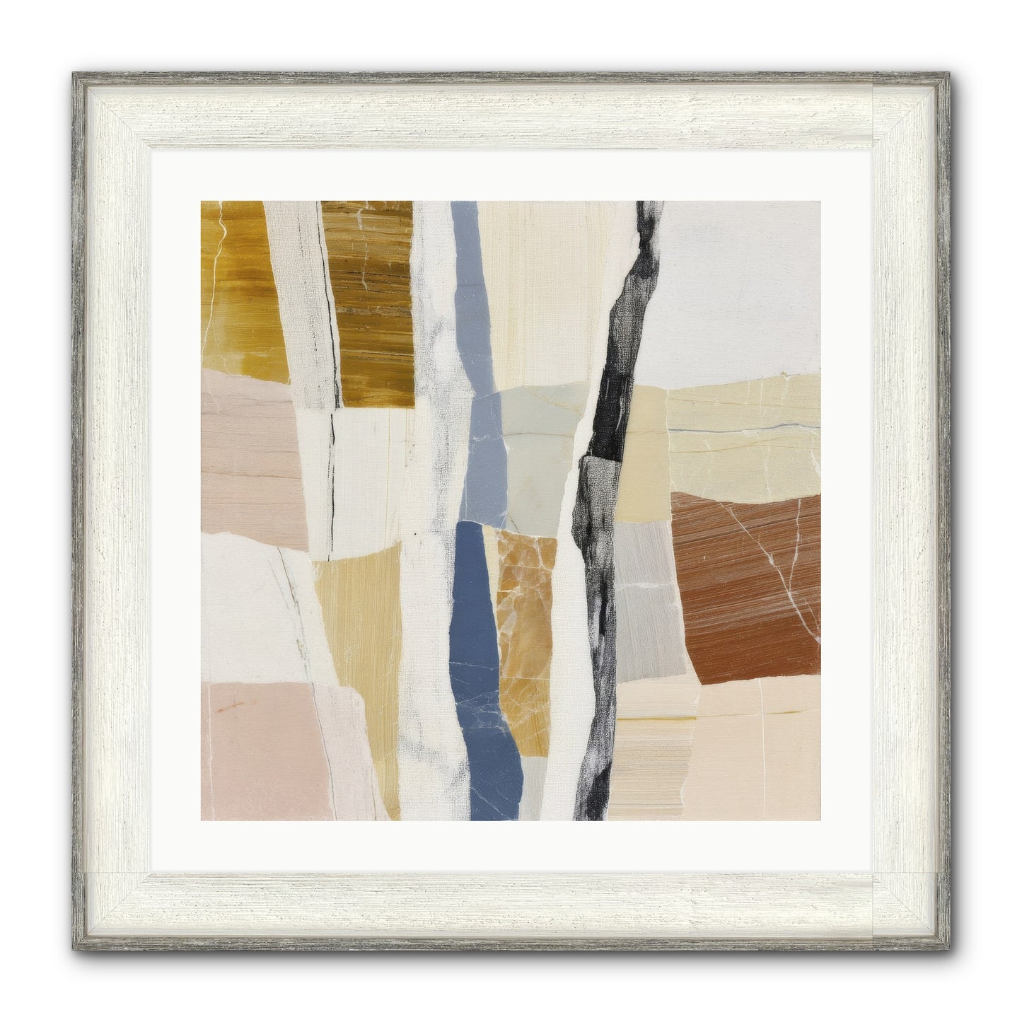 Aether No.2 Framed Print - Driftwood White 24x24