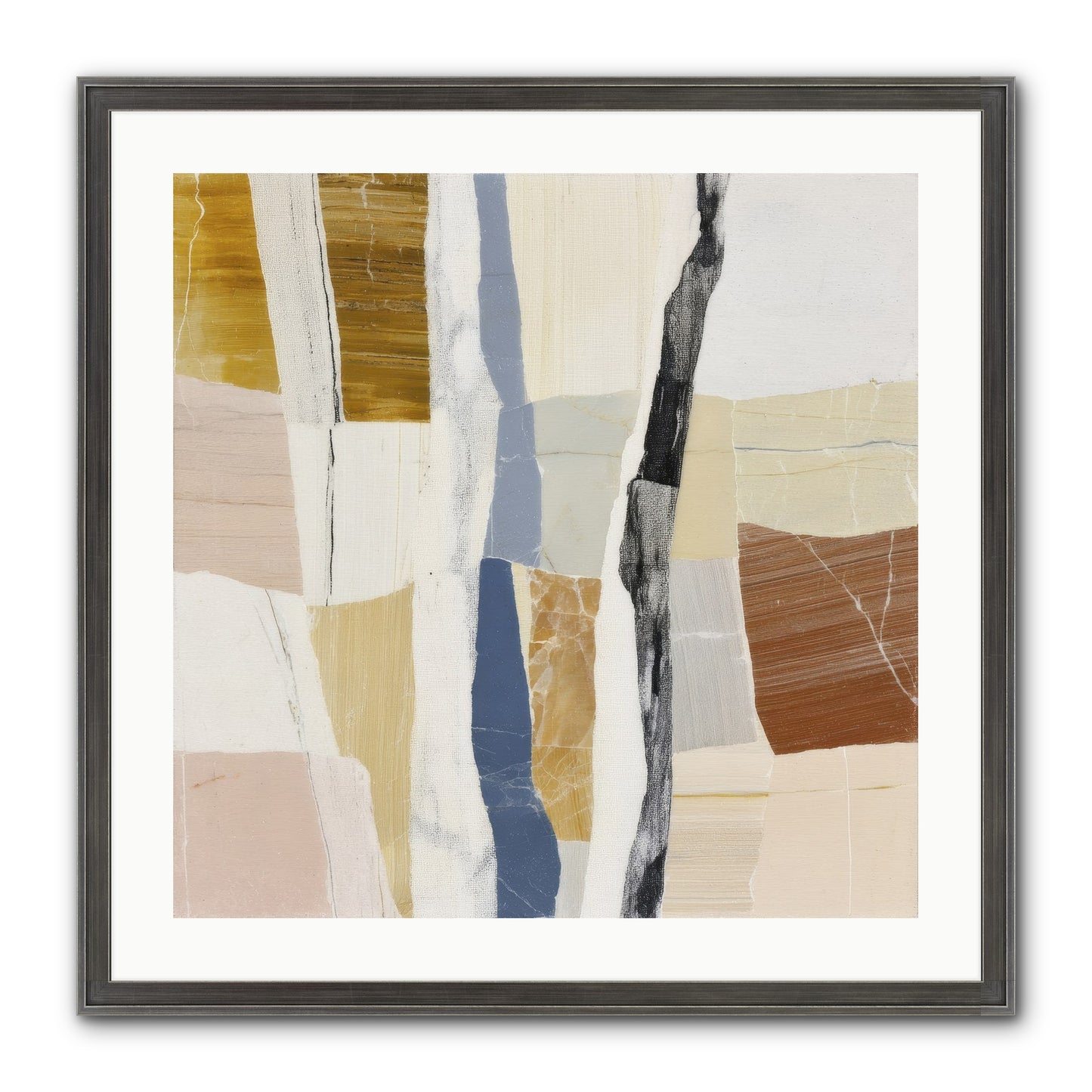 Aether No.2 Framed Print - Slimwoods Black/Silver 24x24