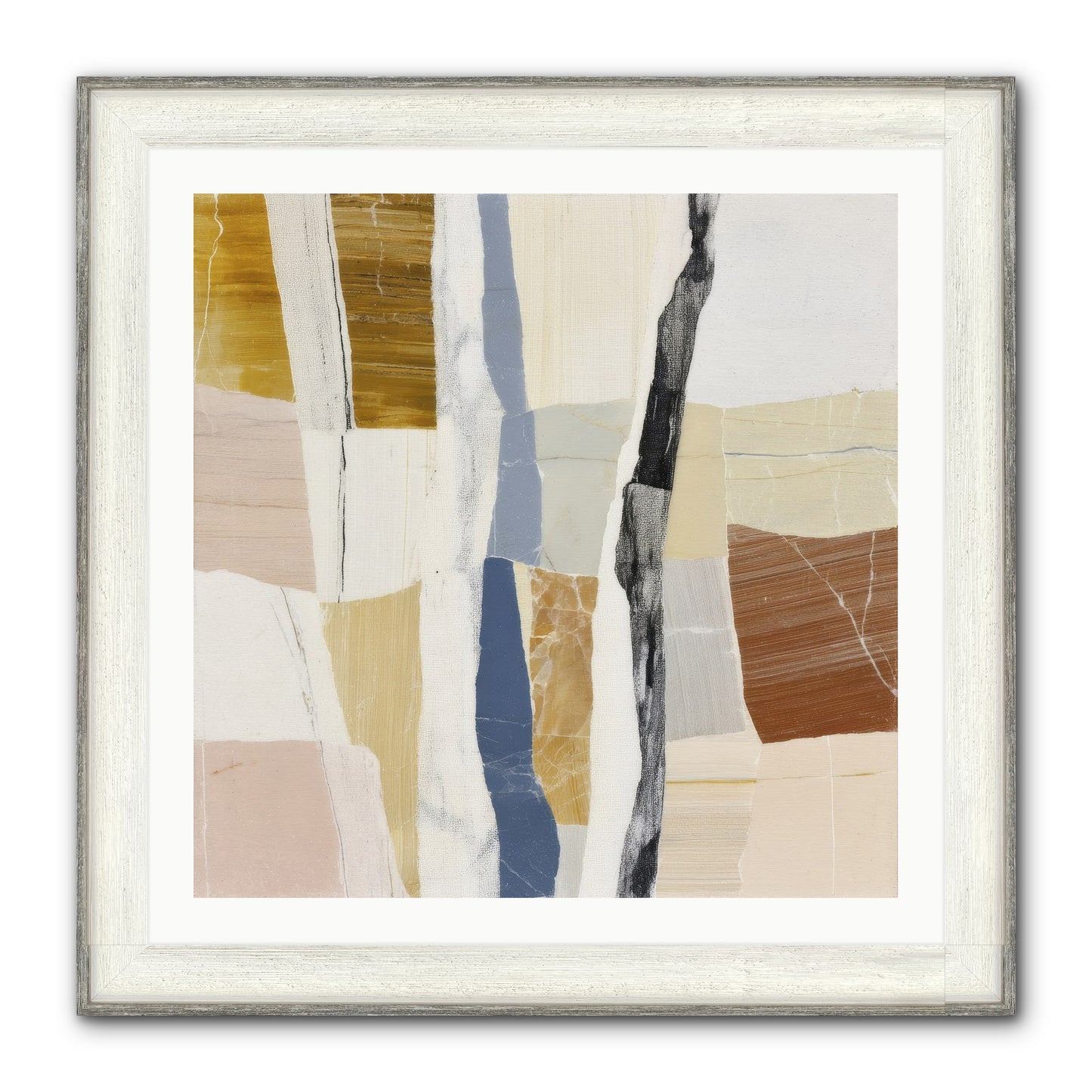Aether No.2 Framed Print - Driftwood White 30x30