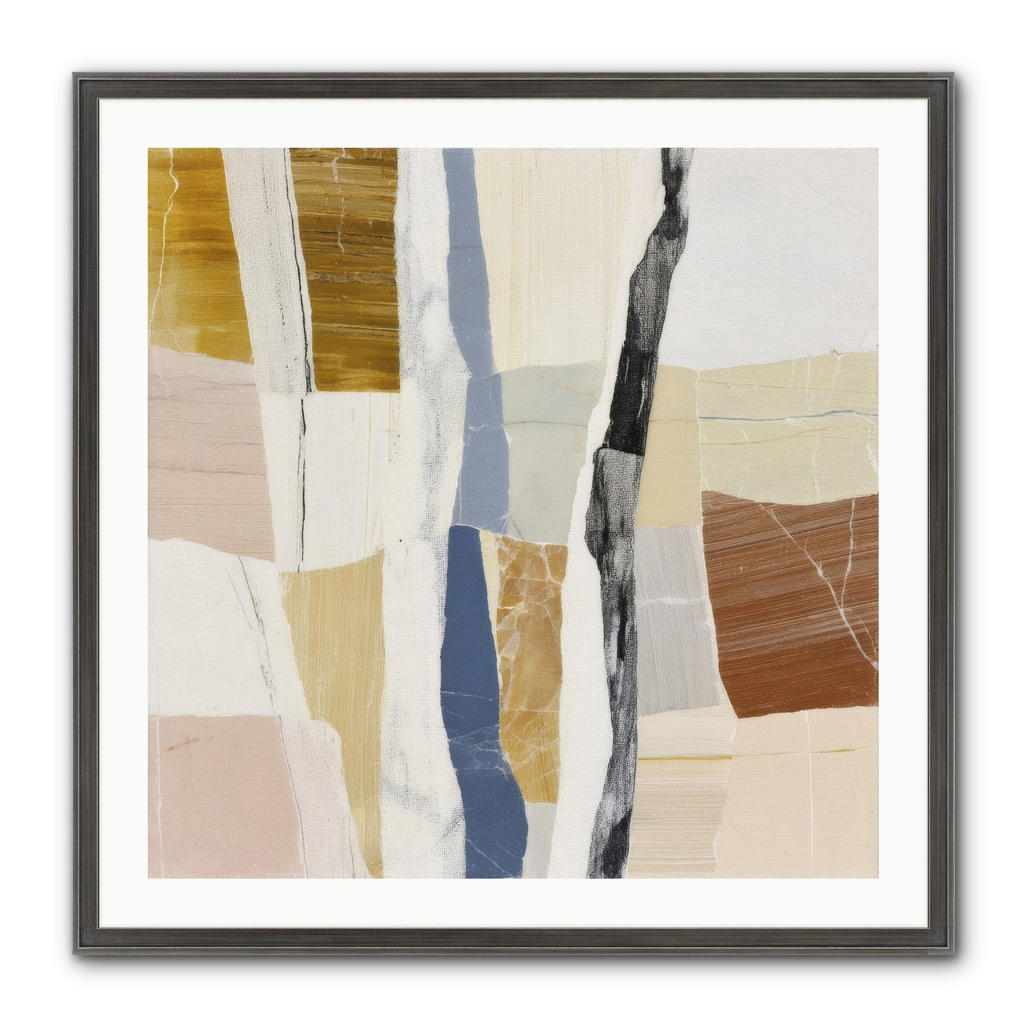 Aether No.2 Framed Print - Slimwoods Black/Silver 30x30