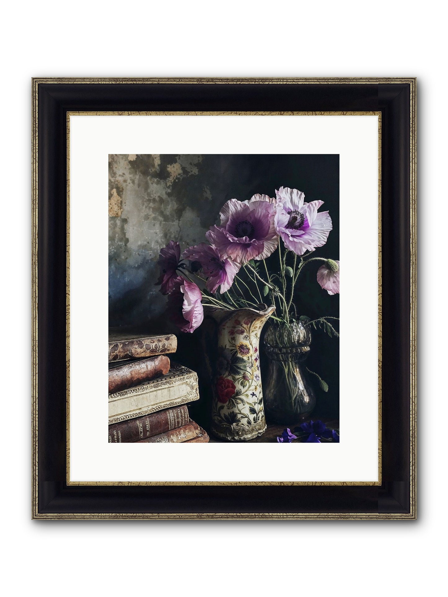 Affirmed Framed Print - Black & Gold 12x15