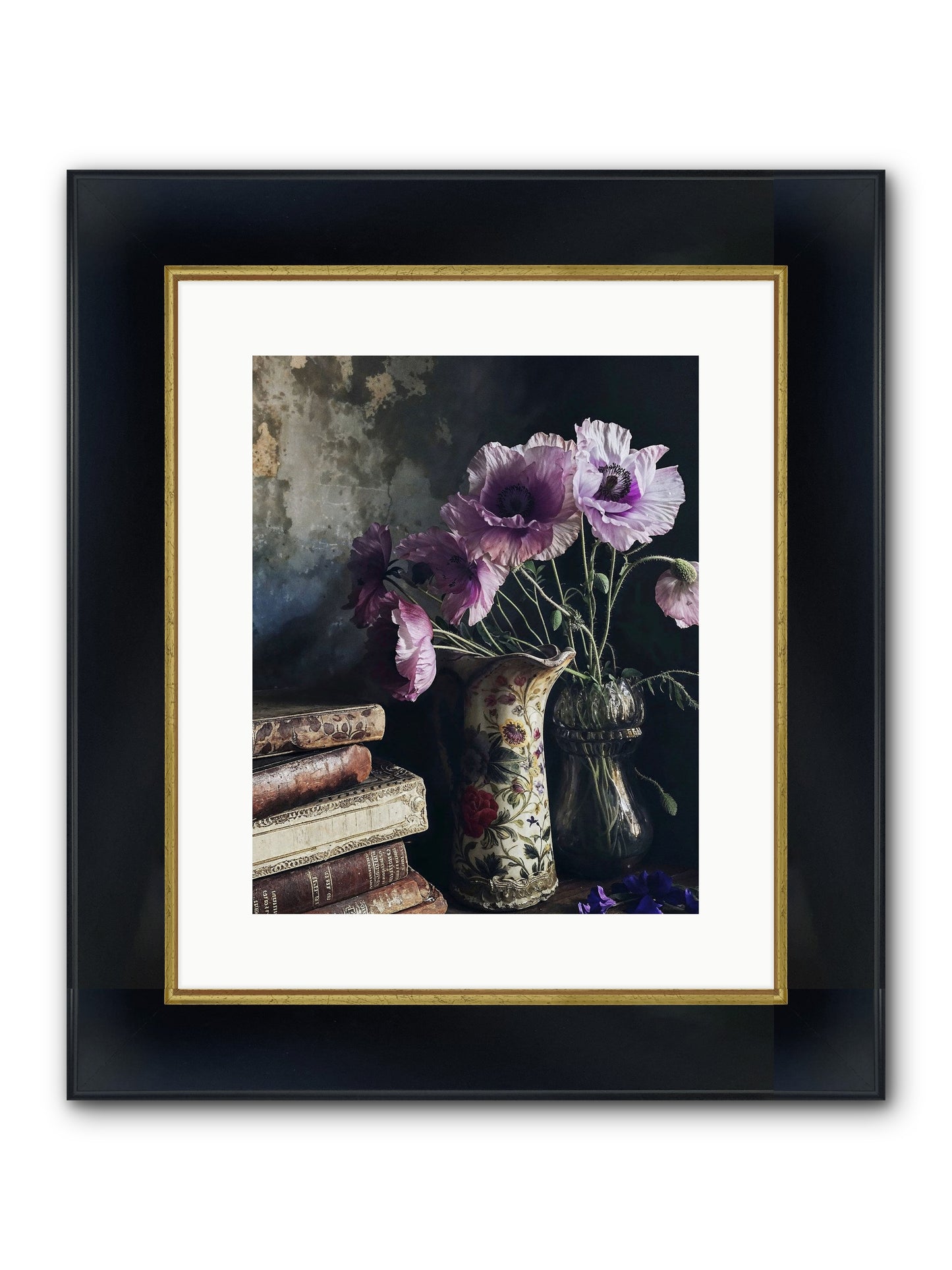 Affirmed Framed Print - Wide Black w/Gold 12x15