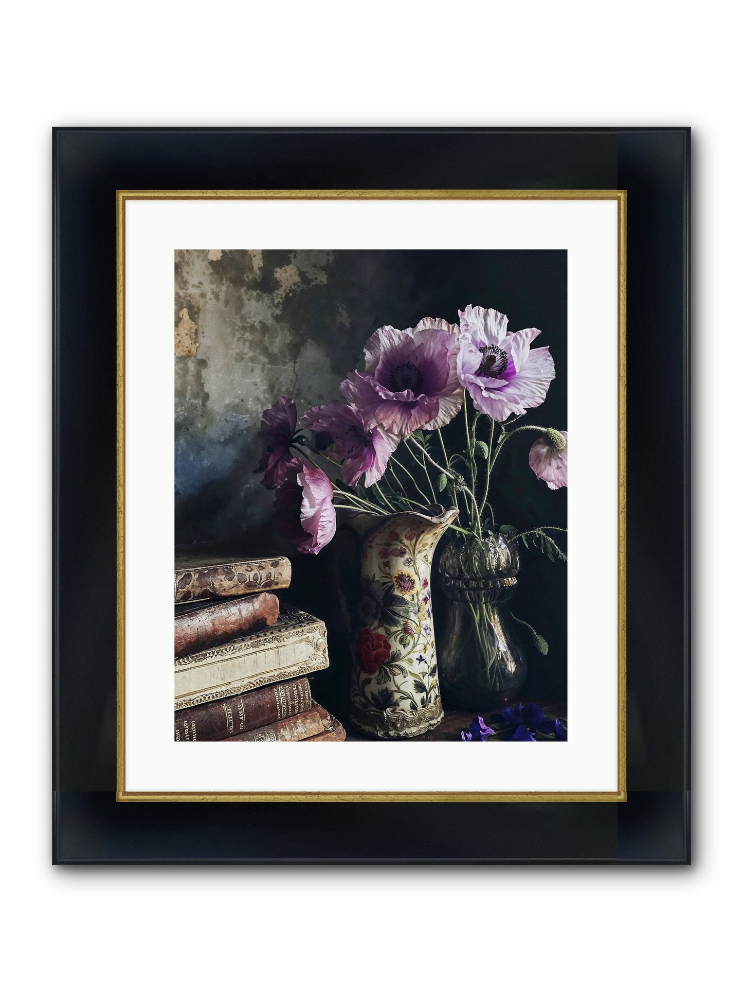 Affirmed Framed Print - Wide Black w/Gold 16x20