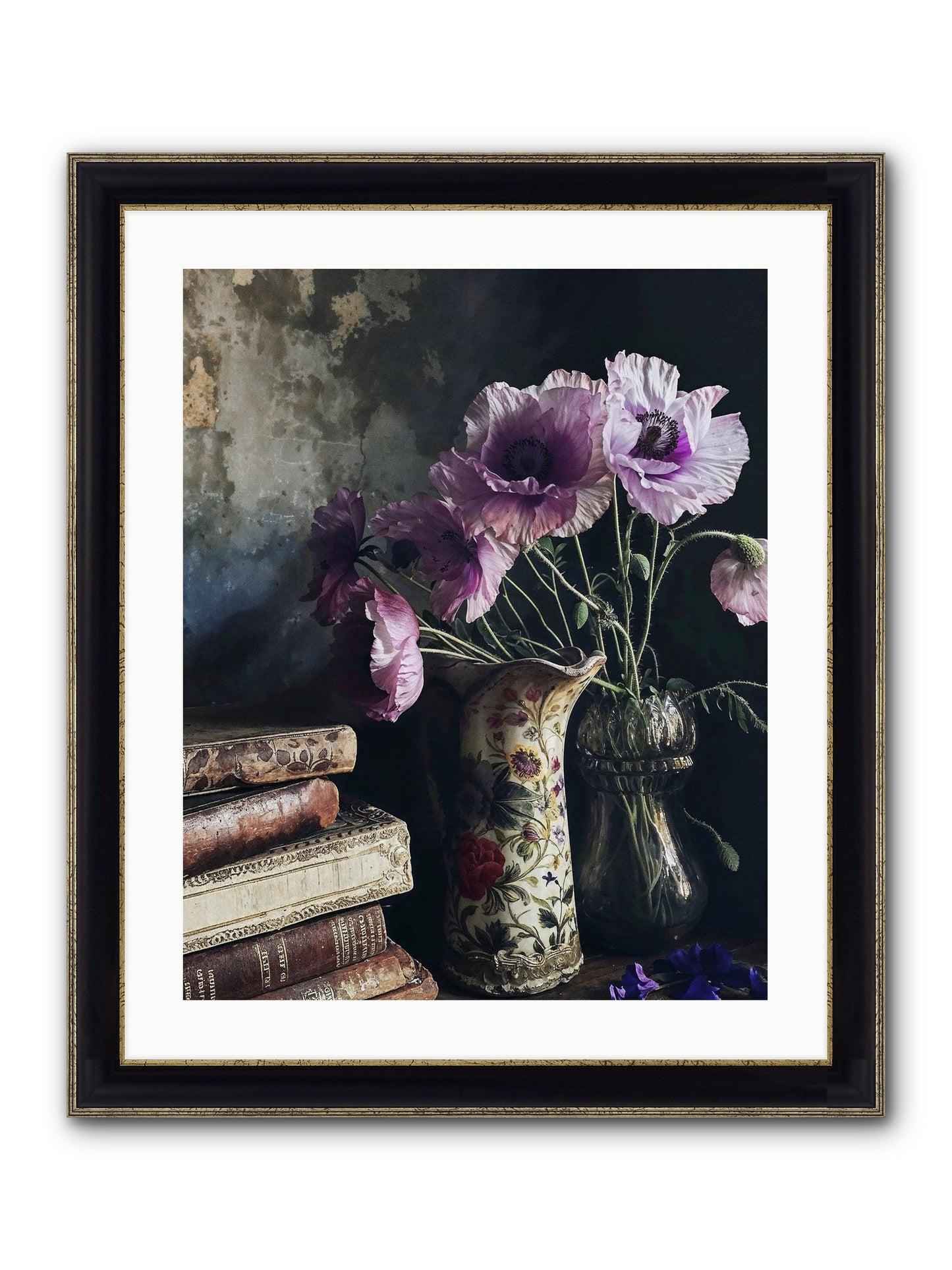 Affirmed Framed Print - Black & Gold 20x25