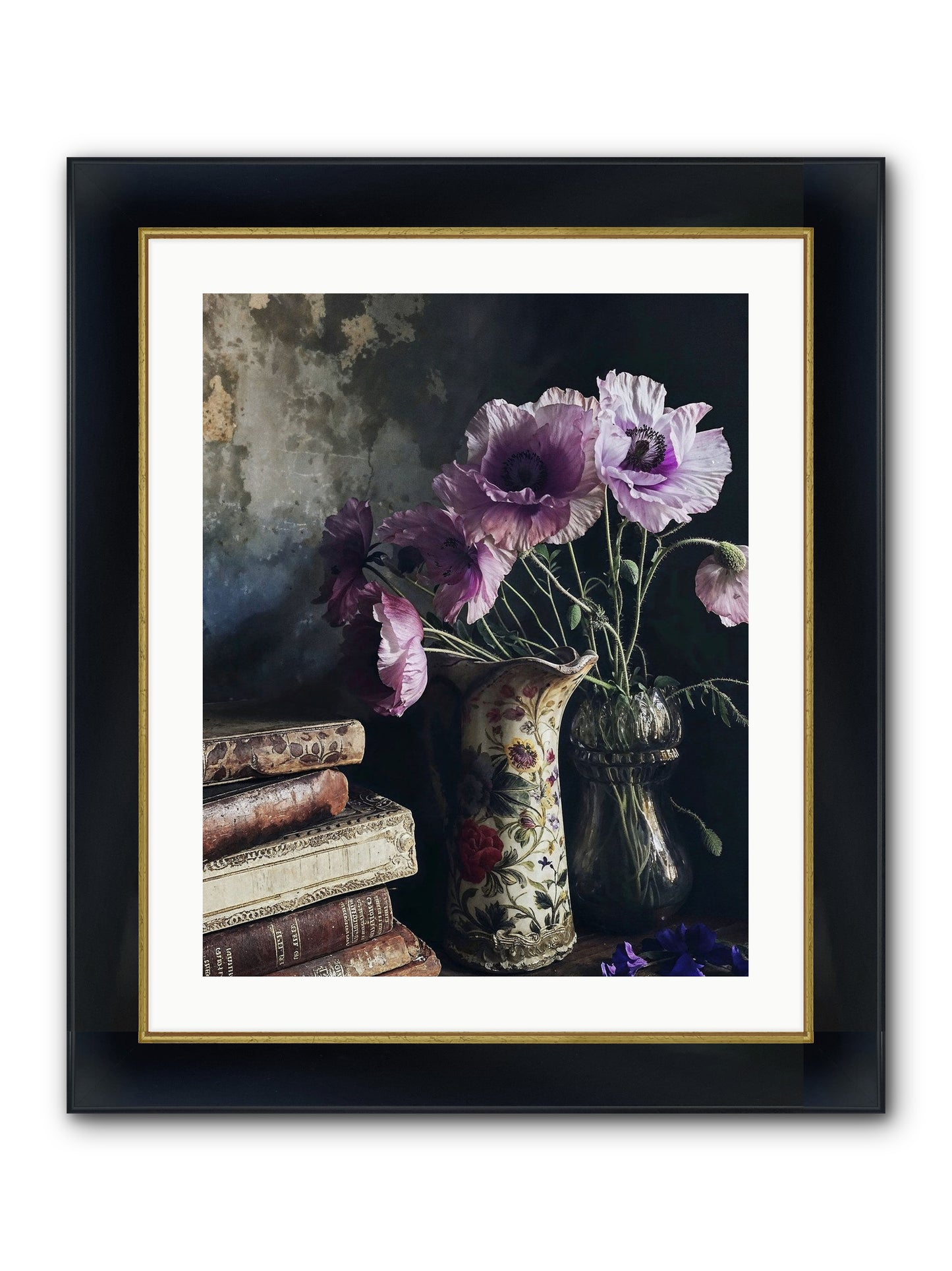Affirmed Framed Print - Wide Black w/Gold 20x25