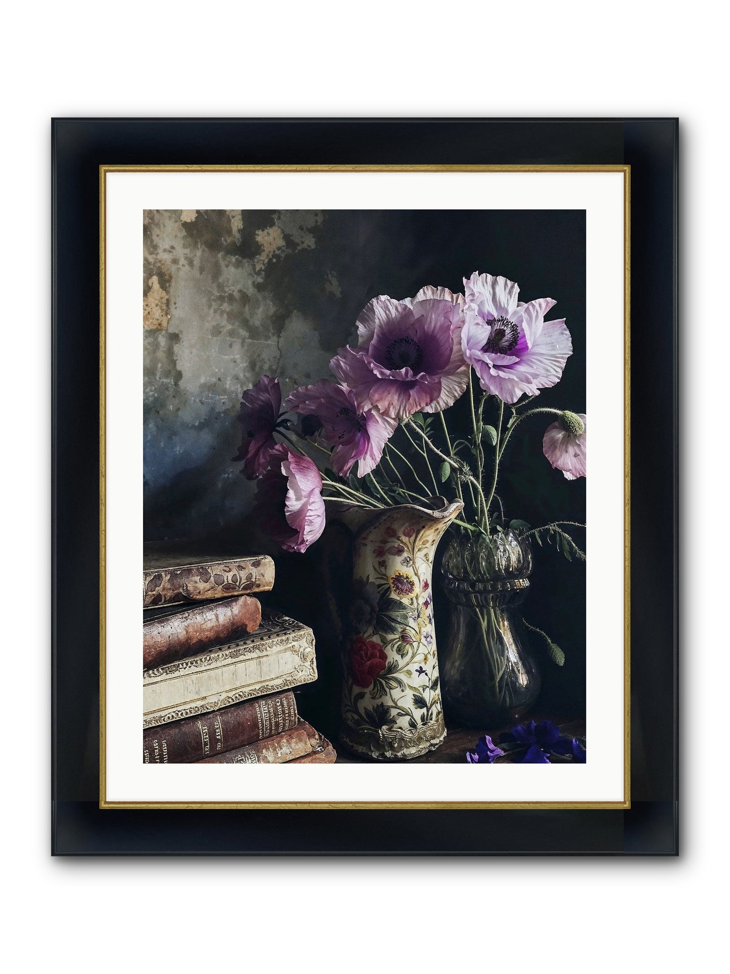 Affirmed Framed Print - Wide Black w/Gold 24x30