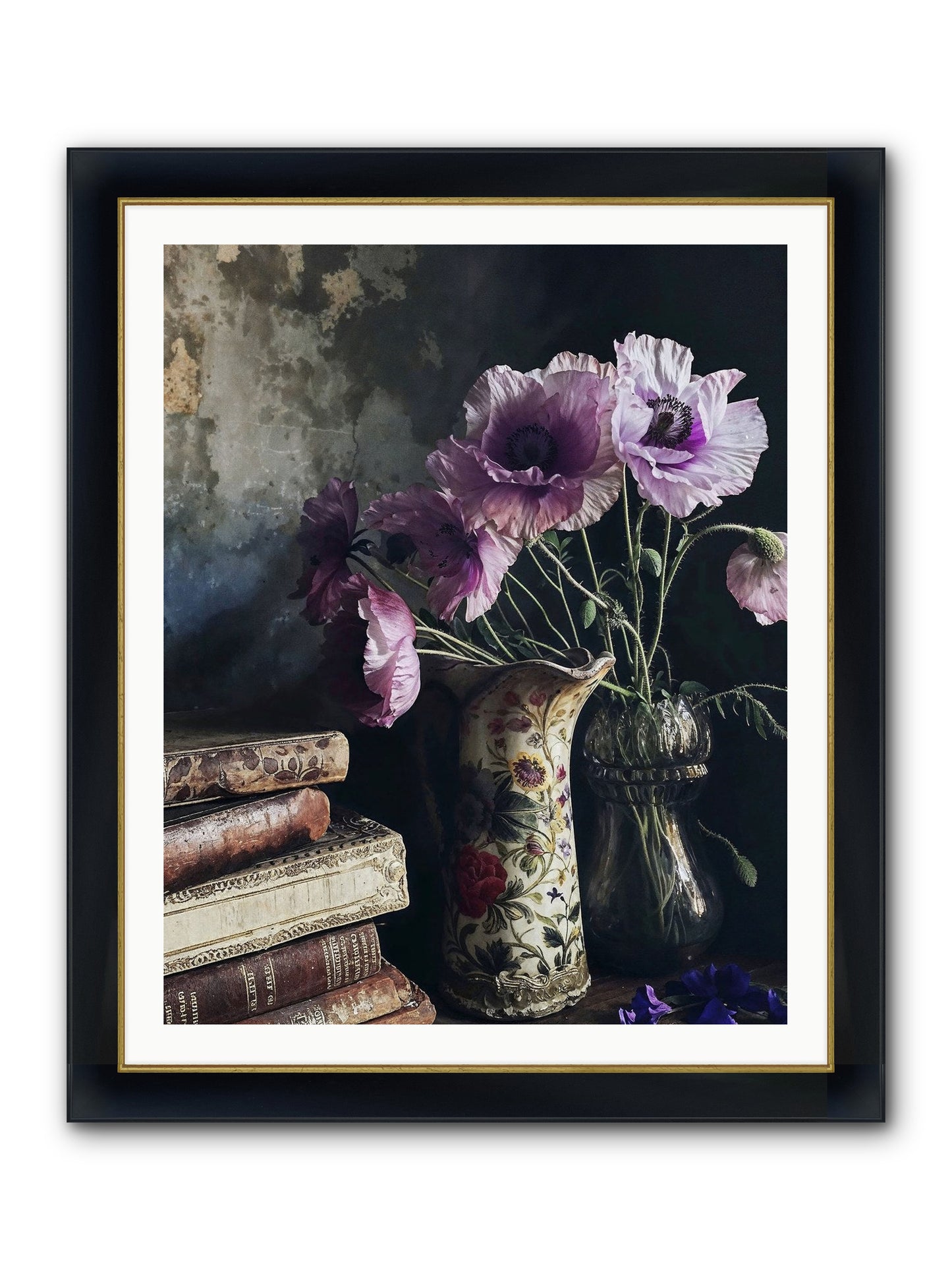 Affirmed Framed Print - Wide Black w/Gold 32x40