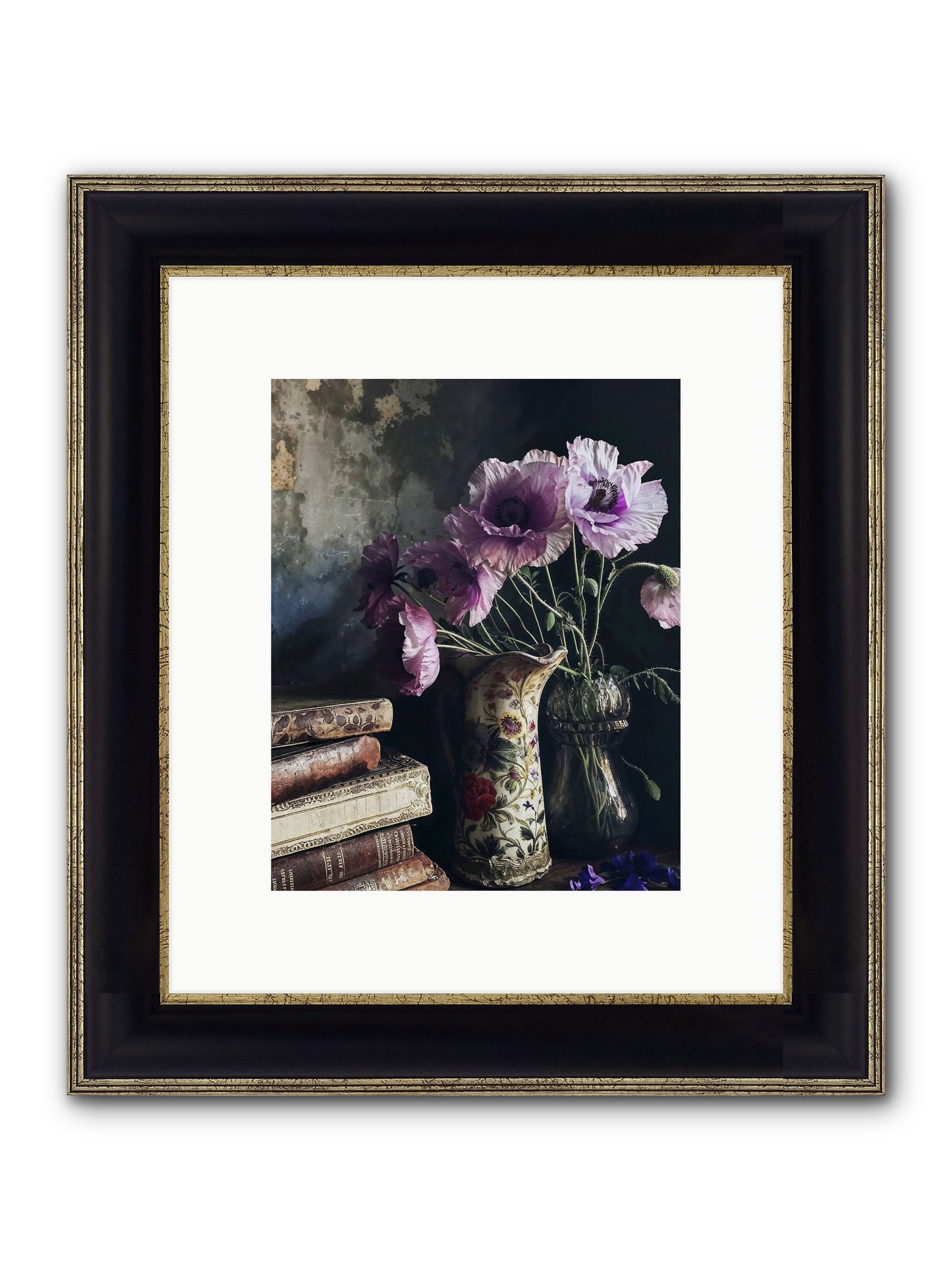 Affirmed Framed Print - Black & Gold 8x10