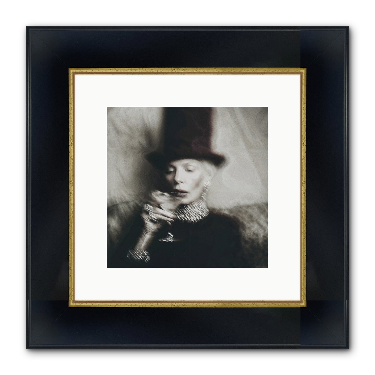 After the Applause Framed Print - Wide Black w/Gold 10x10