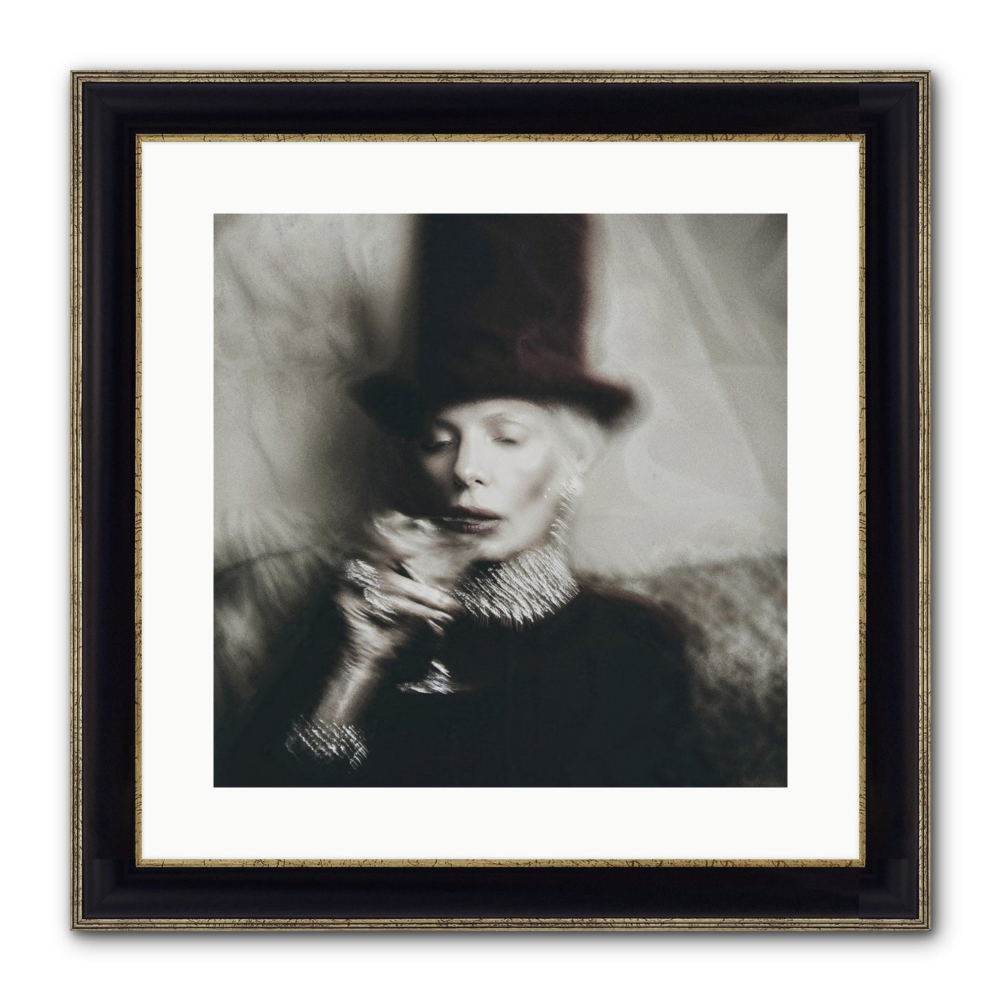 After the Applause Framed Print - Black & Gold 16x16
