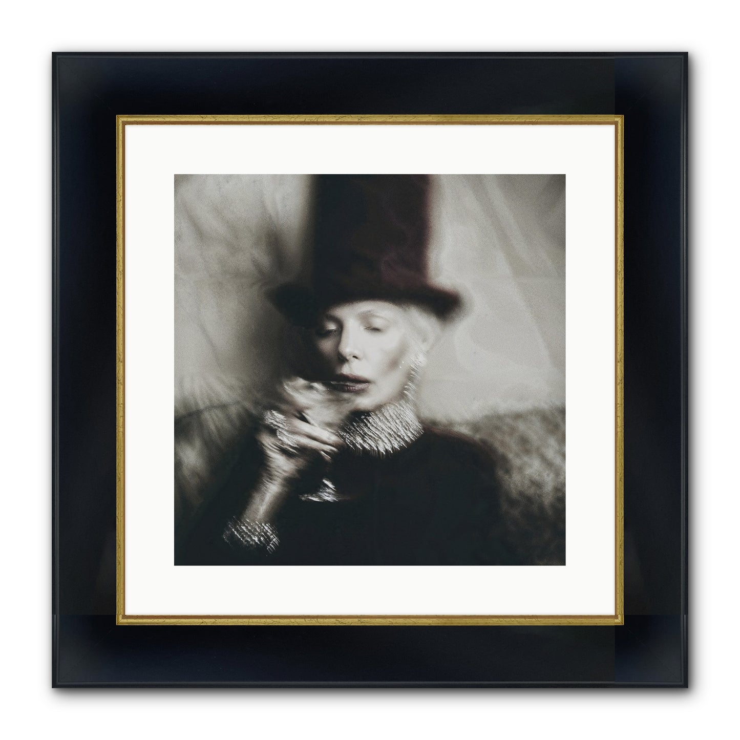 After the Applause Framed Print - Wide Black w/Gold 16x16