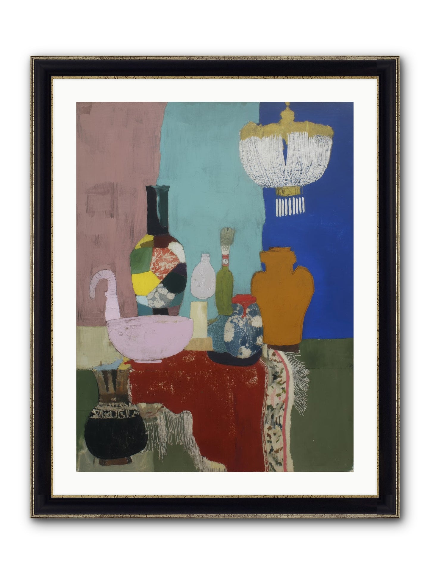 Afterglow Signal Framed Print - Black & Gold 24x32