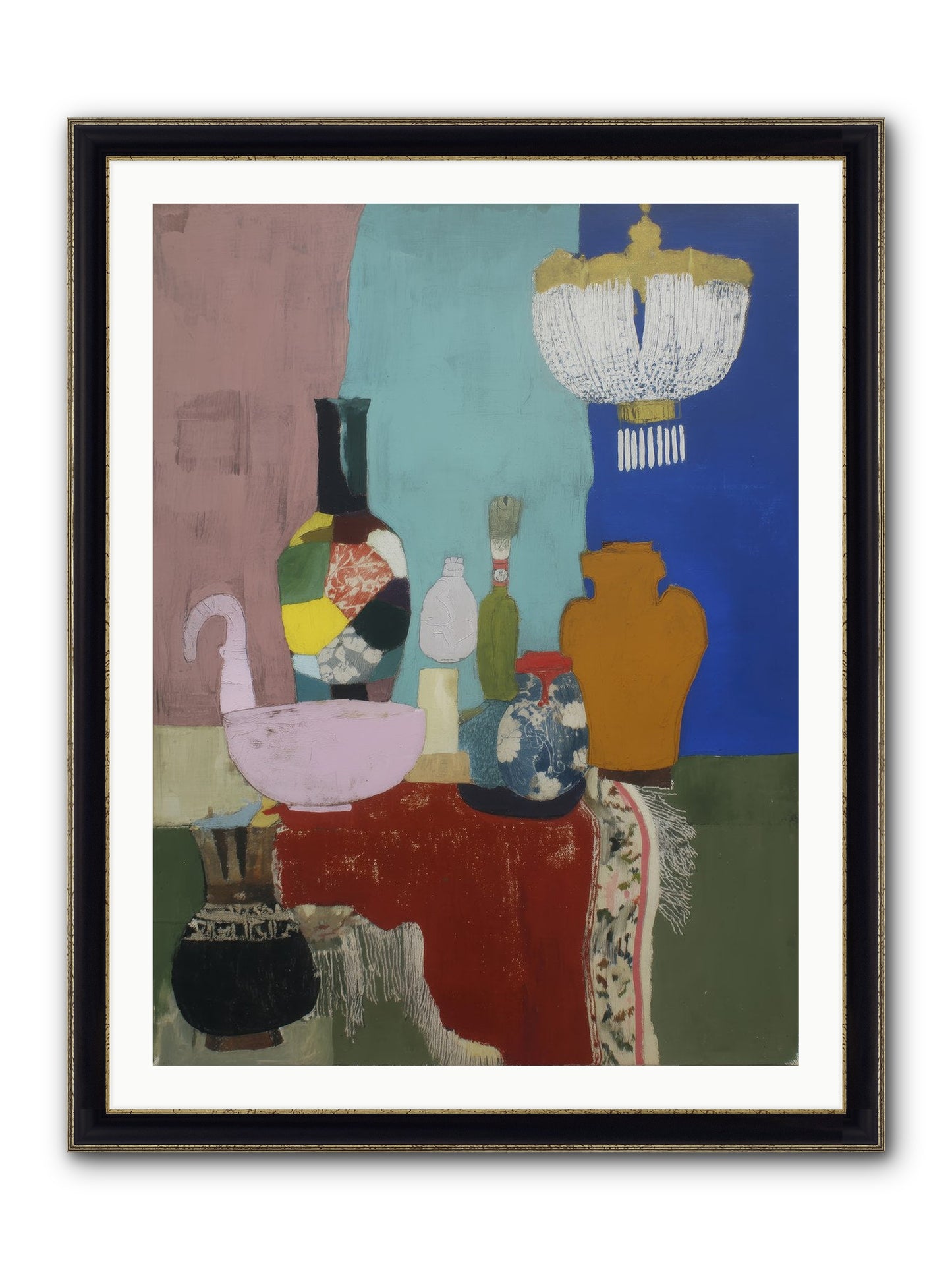 Afterglow Signal Framed Print - Black & Gold 30x40