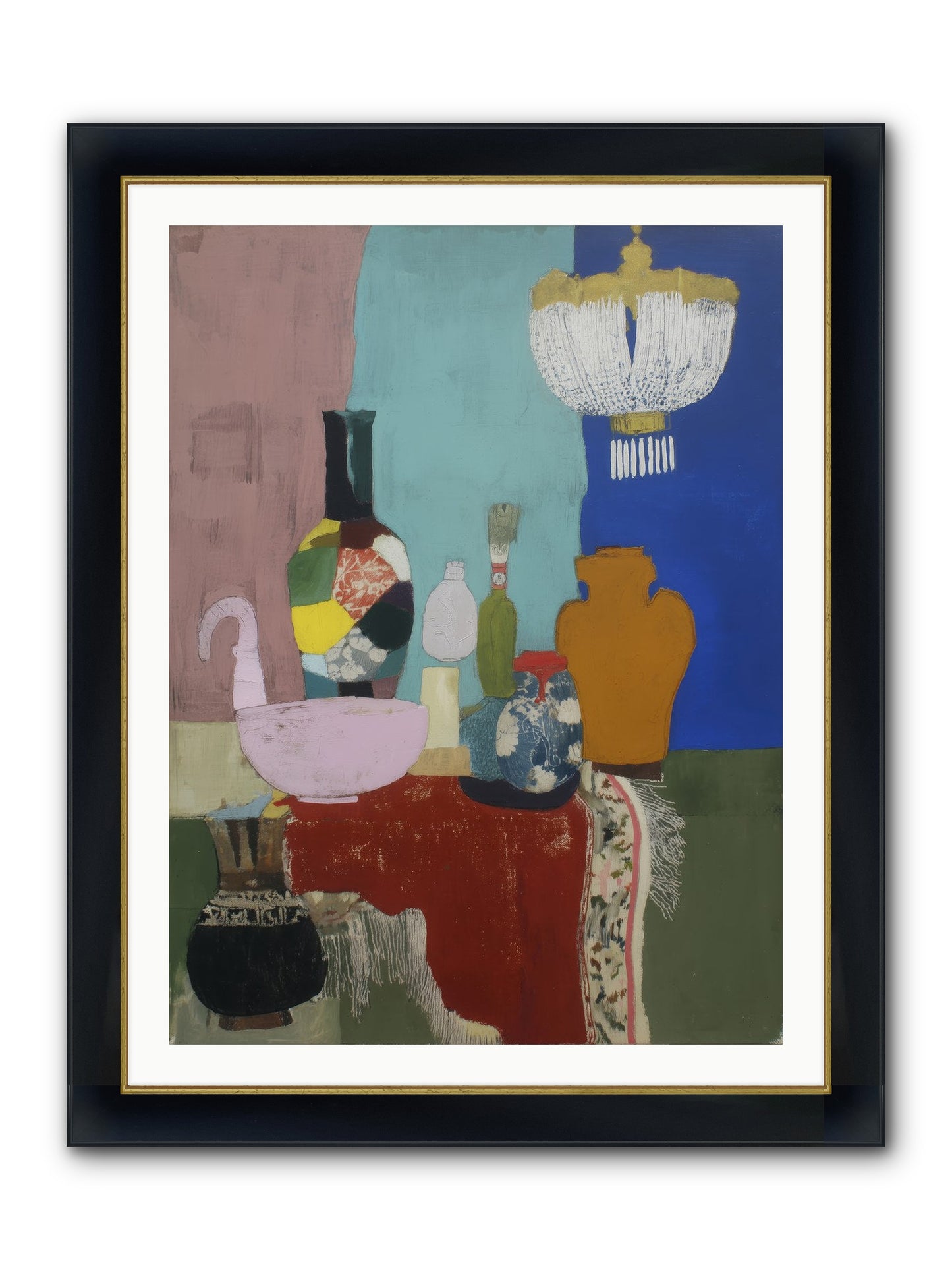 Afterglow Signal Framed Print - Wide Black w/Gold 30x40