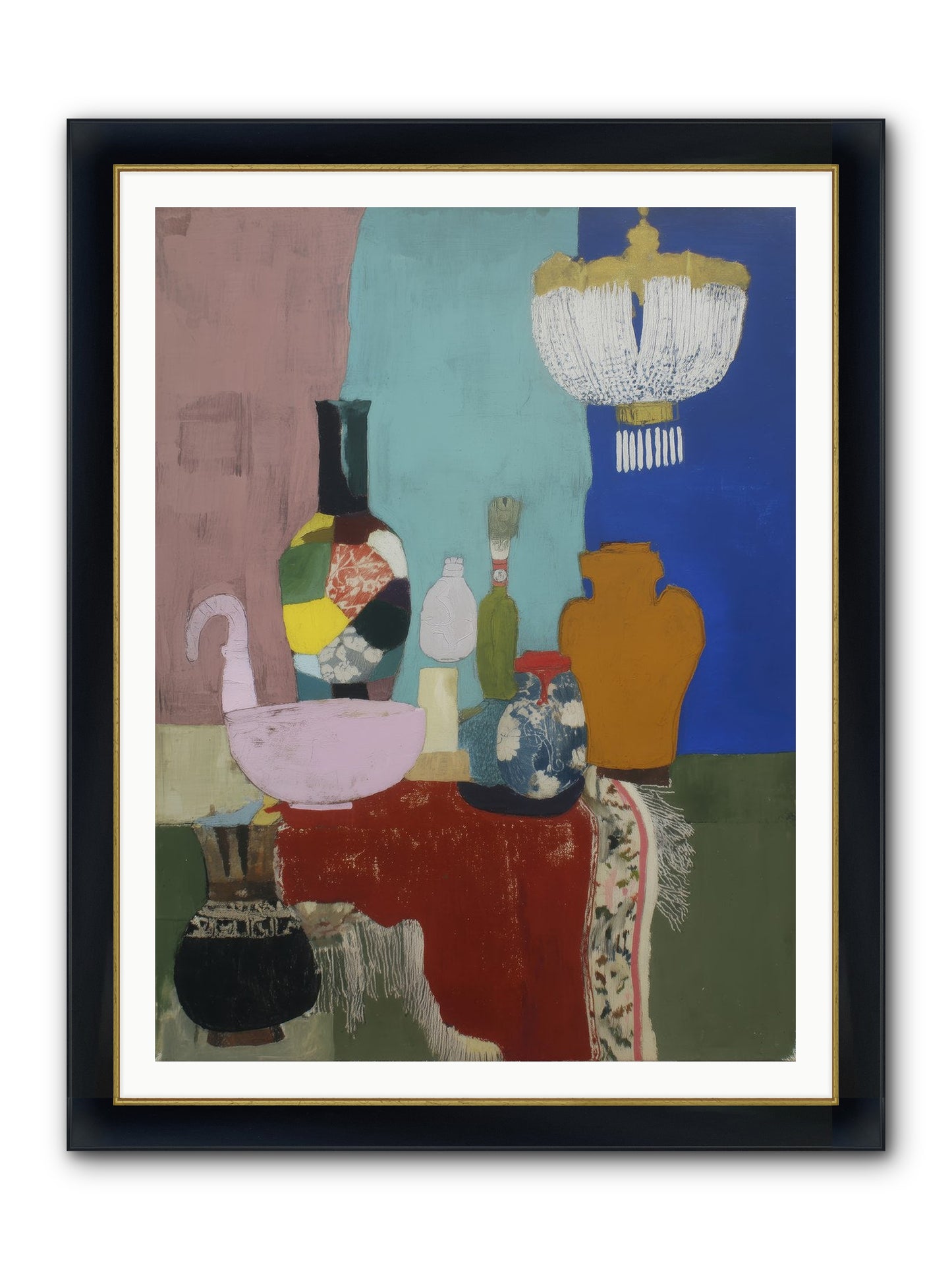 Afterglow Signal Framed Print - Wide Black w/Gold 36x48