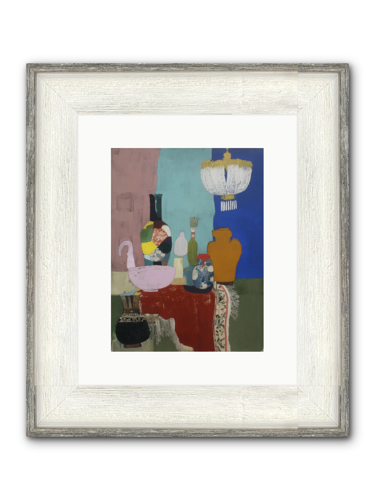 Afterglow Signal Framed Print - Driftwood White 9x12