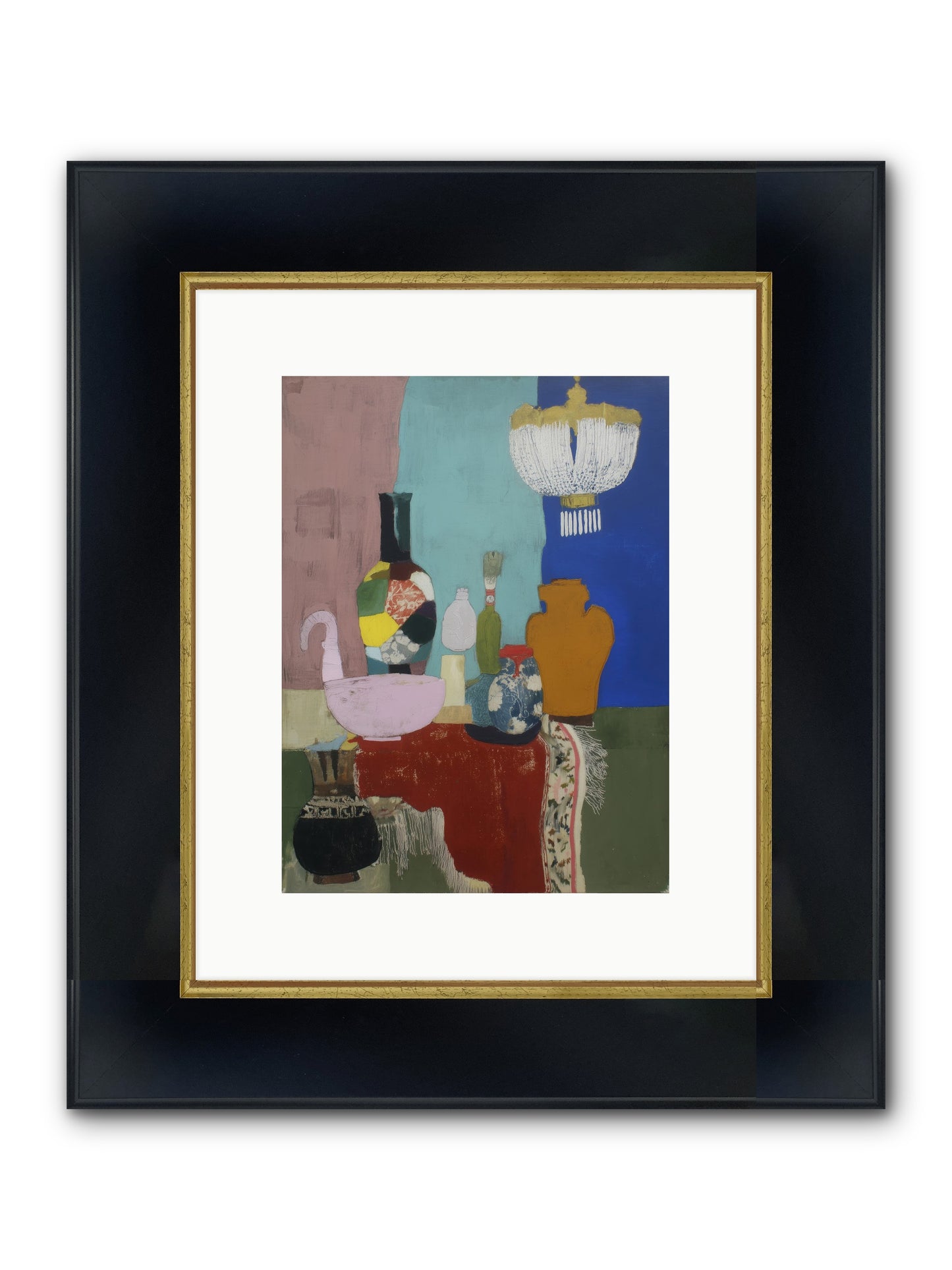 Afterglow Signal Framed Print - Wide Black w/Gold 9x12