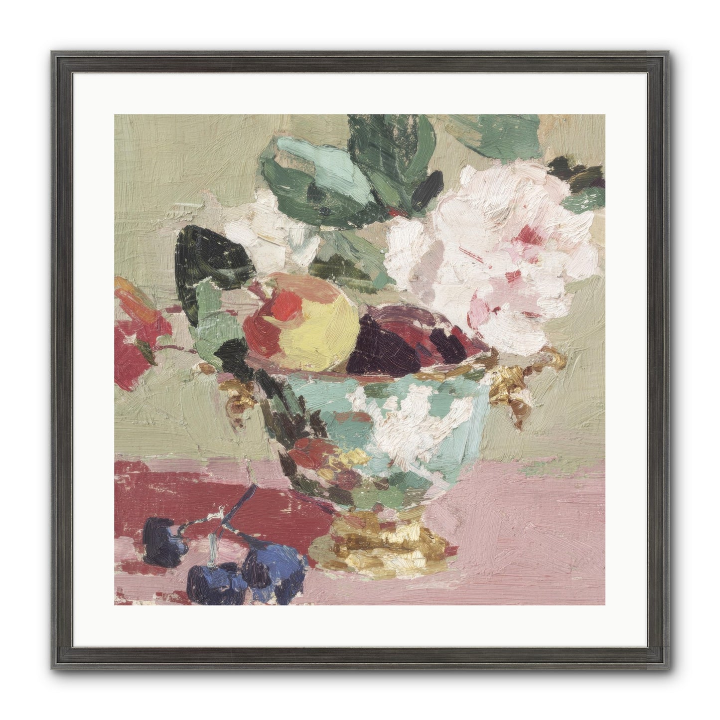 Afternoon Affairs Framed Print - Slimwoods Black/Silver 24x24