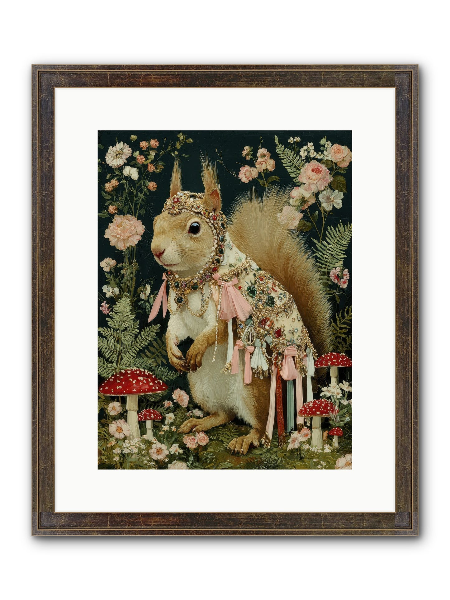 Afternoon Delights Framed Print - Slimwoods Black/Gold 12x16