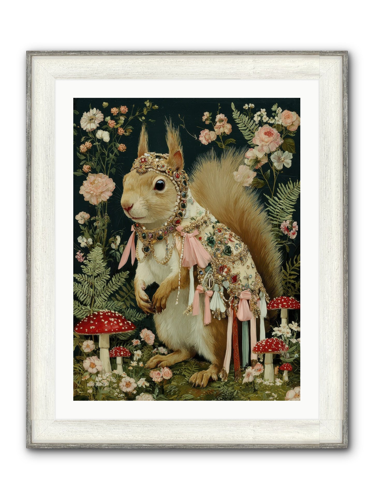 Afternoon Delights Framed Print - Driftwood White 24x32