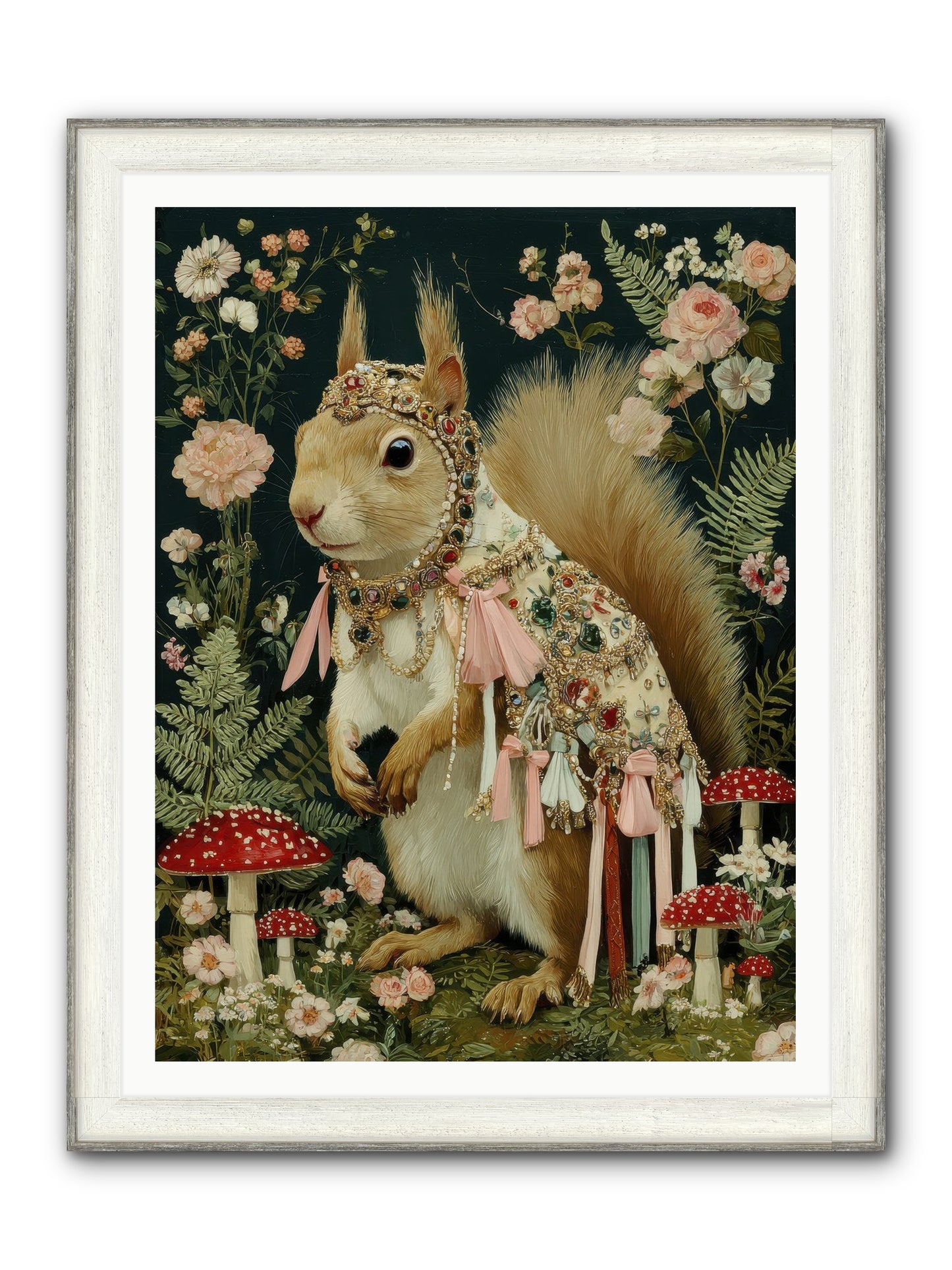 Afternoon Delights Framed Print - Driftwood White 36x48