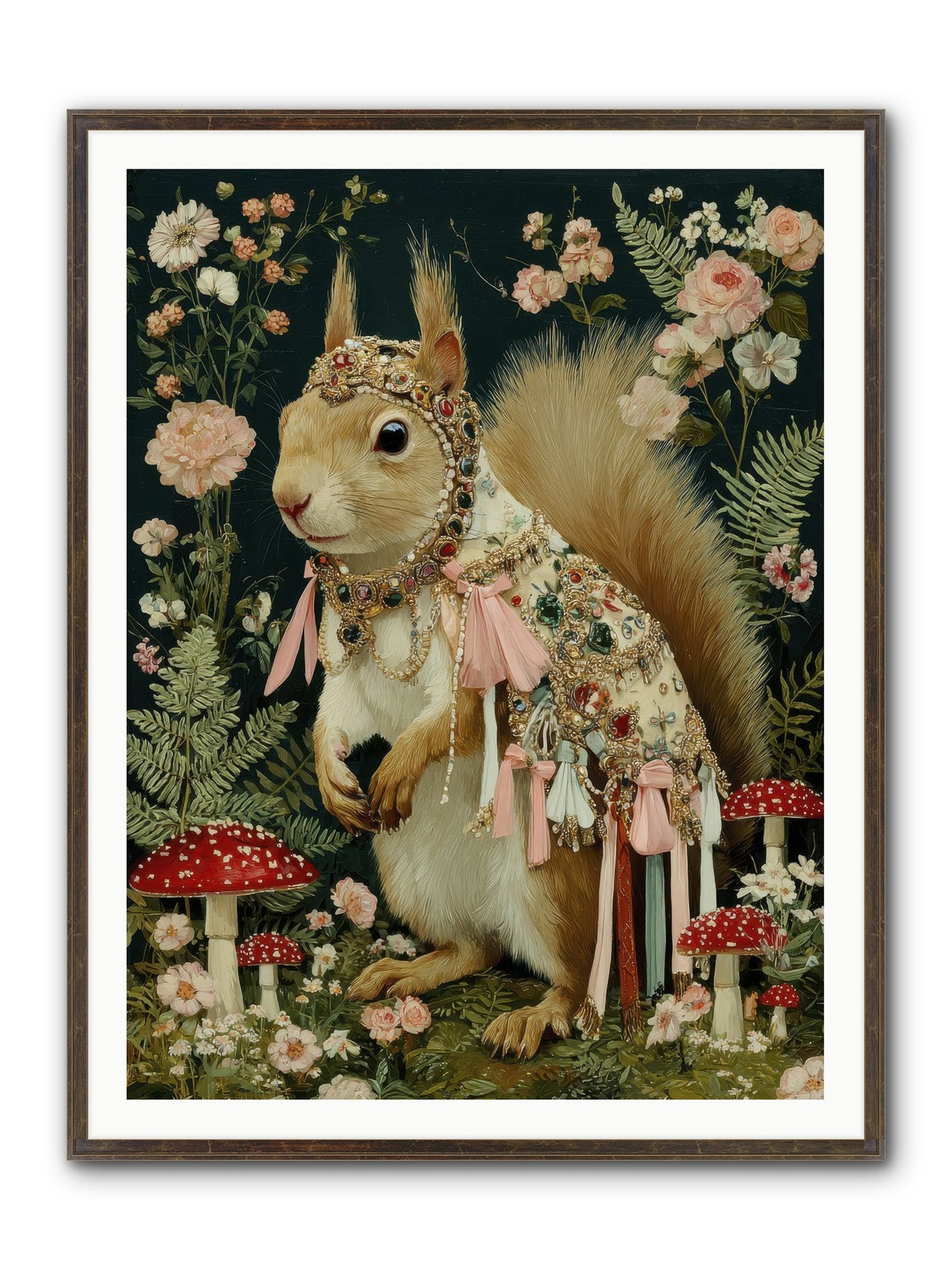 Afternoon Delights Framed Print - Slimwoods Black/Gold 36x48