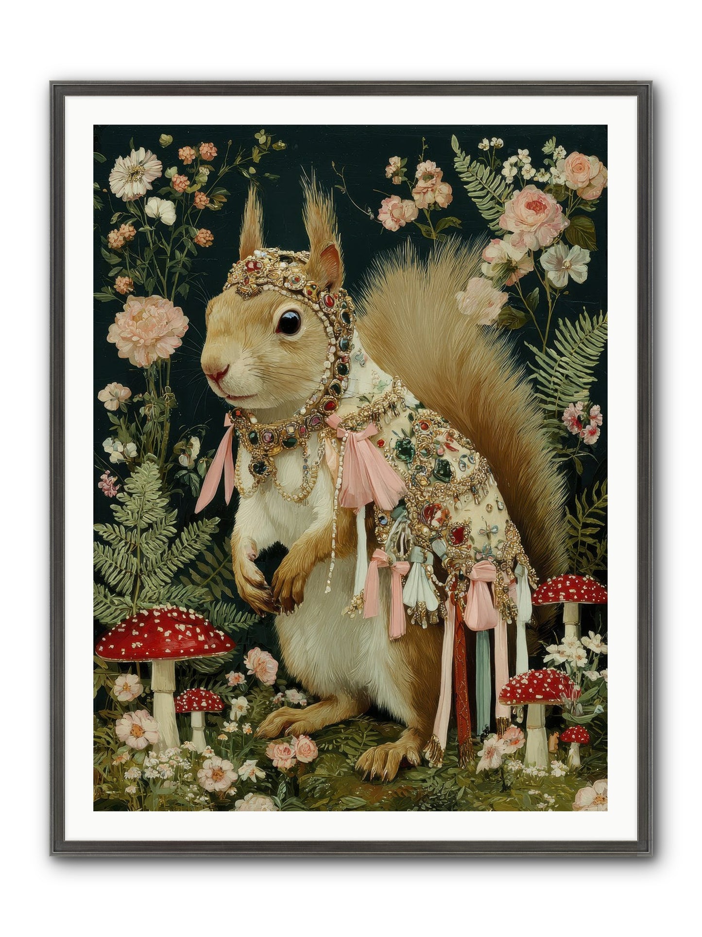 Afternoon Delights Framed Print - Slimwoods Black/Silver 36x48